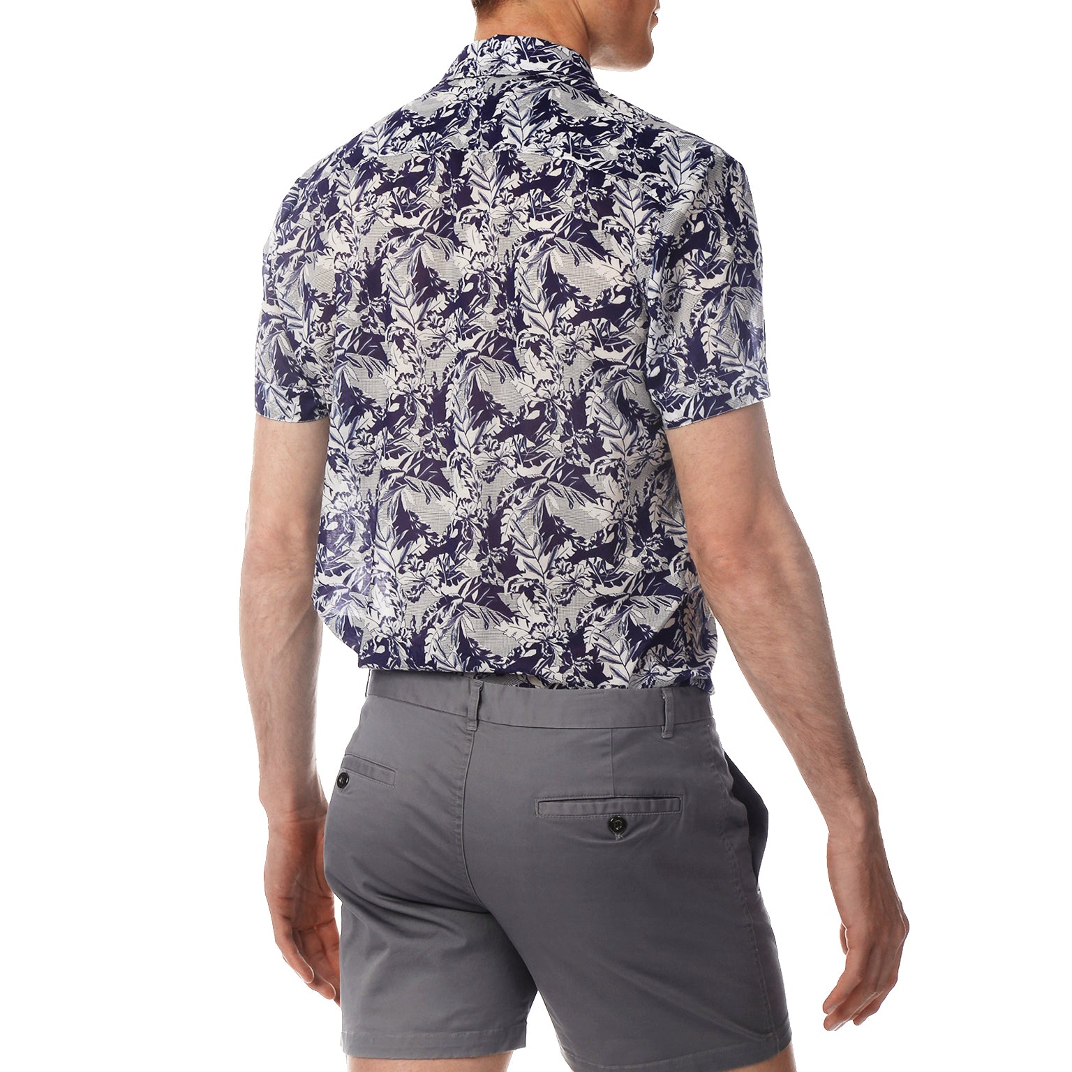 Navy Lichtenstein Print Biscayne Shirt