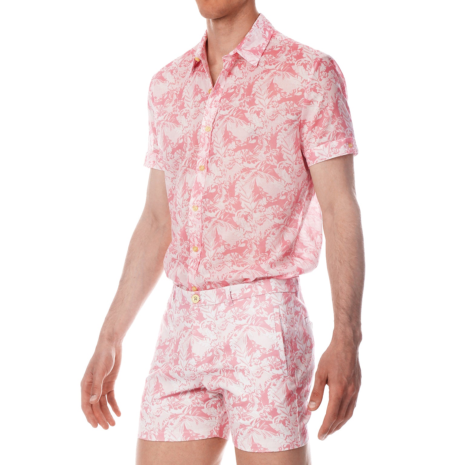 Pink Licthenstein Print Biscayne Shirt