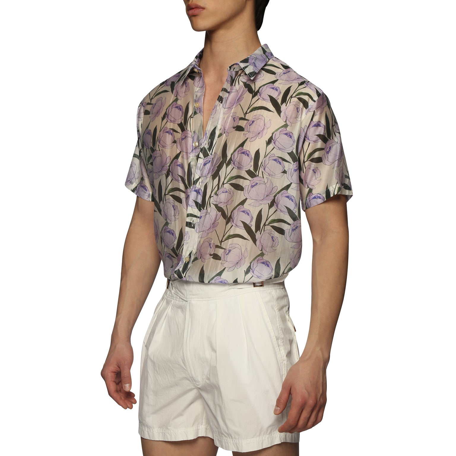 SPRING '24- Lilac Tivoli Terrazzo Oversized Shirt