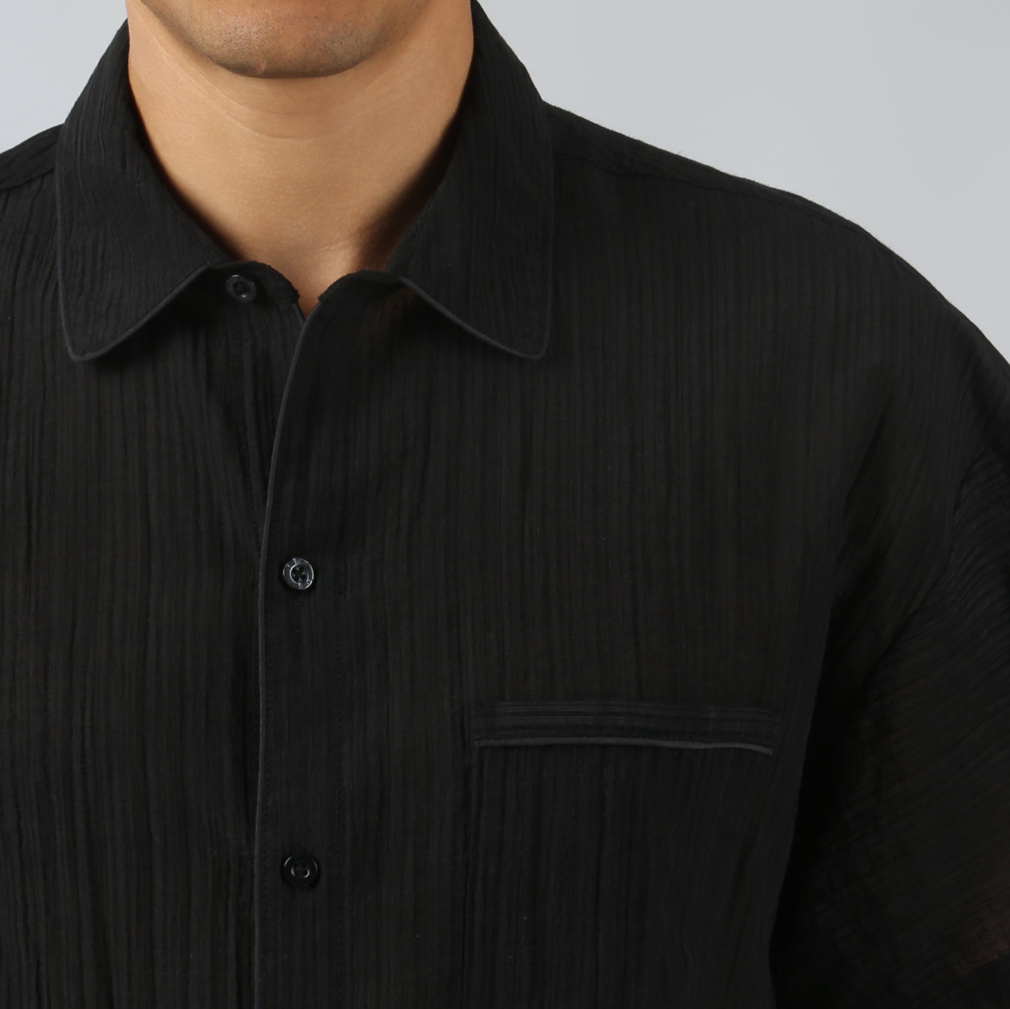 NEW- Obsidian Pebble Stripe PJ Shirt