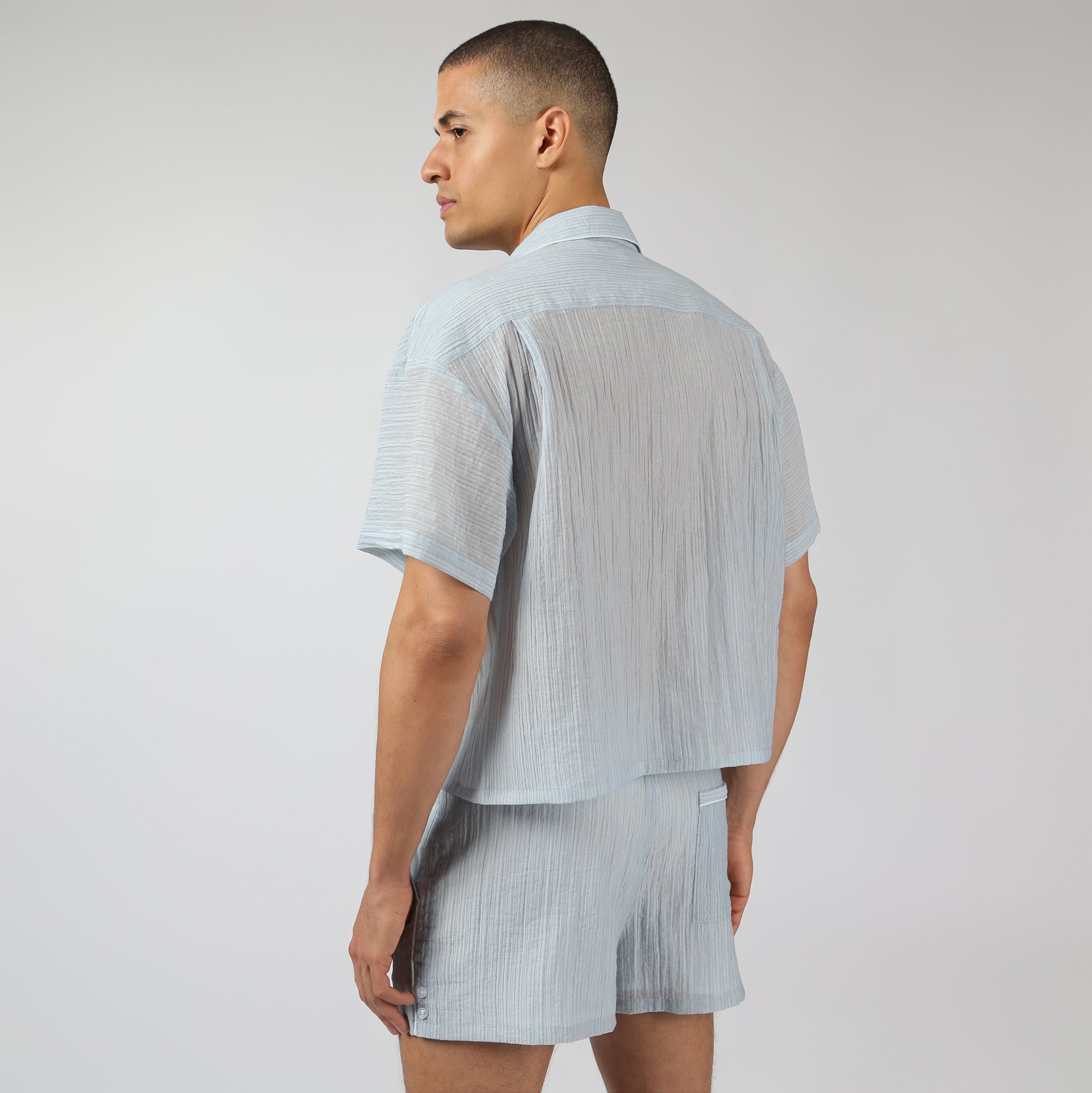 NEW- Sky Pebble Stripe PJ Shirt