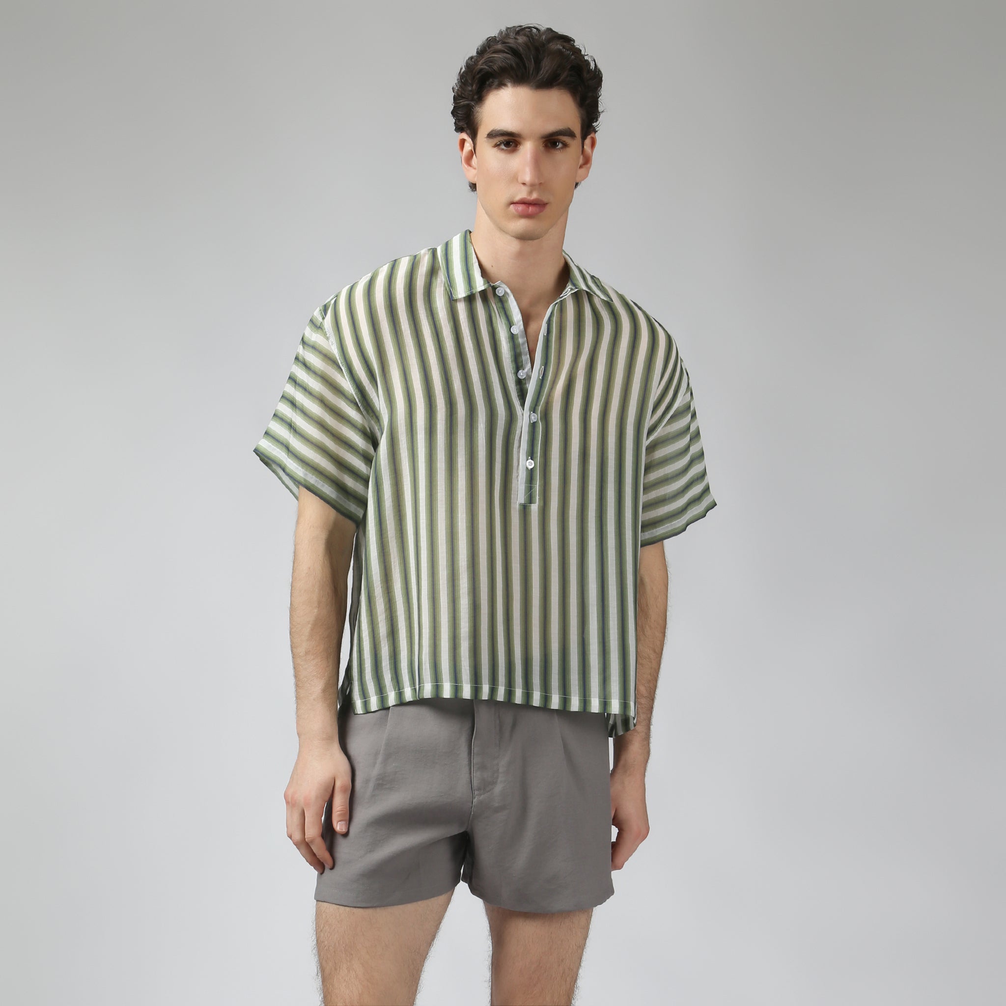 Palm Green Agadir Shirt - Parke & Ronen