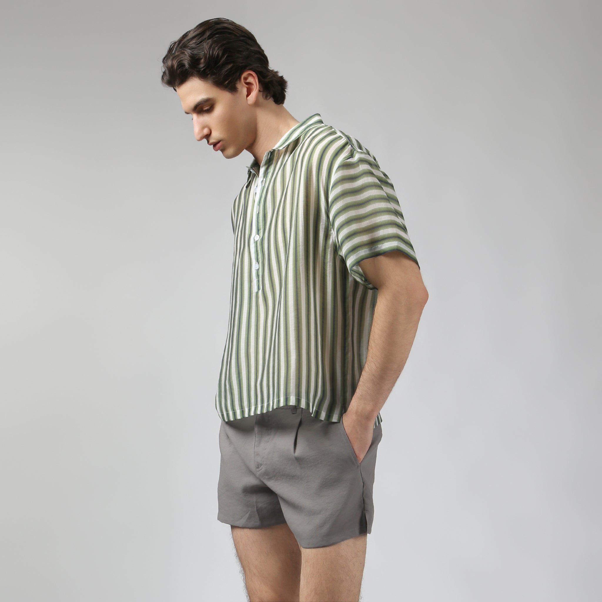Palm Green Agadir Shirt - Parke & Ronen