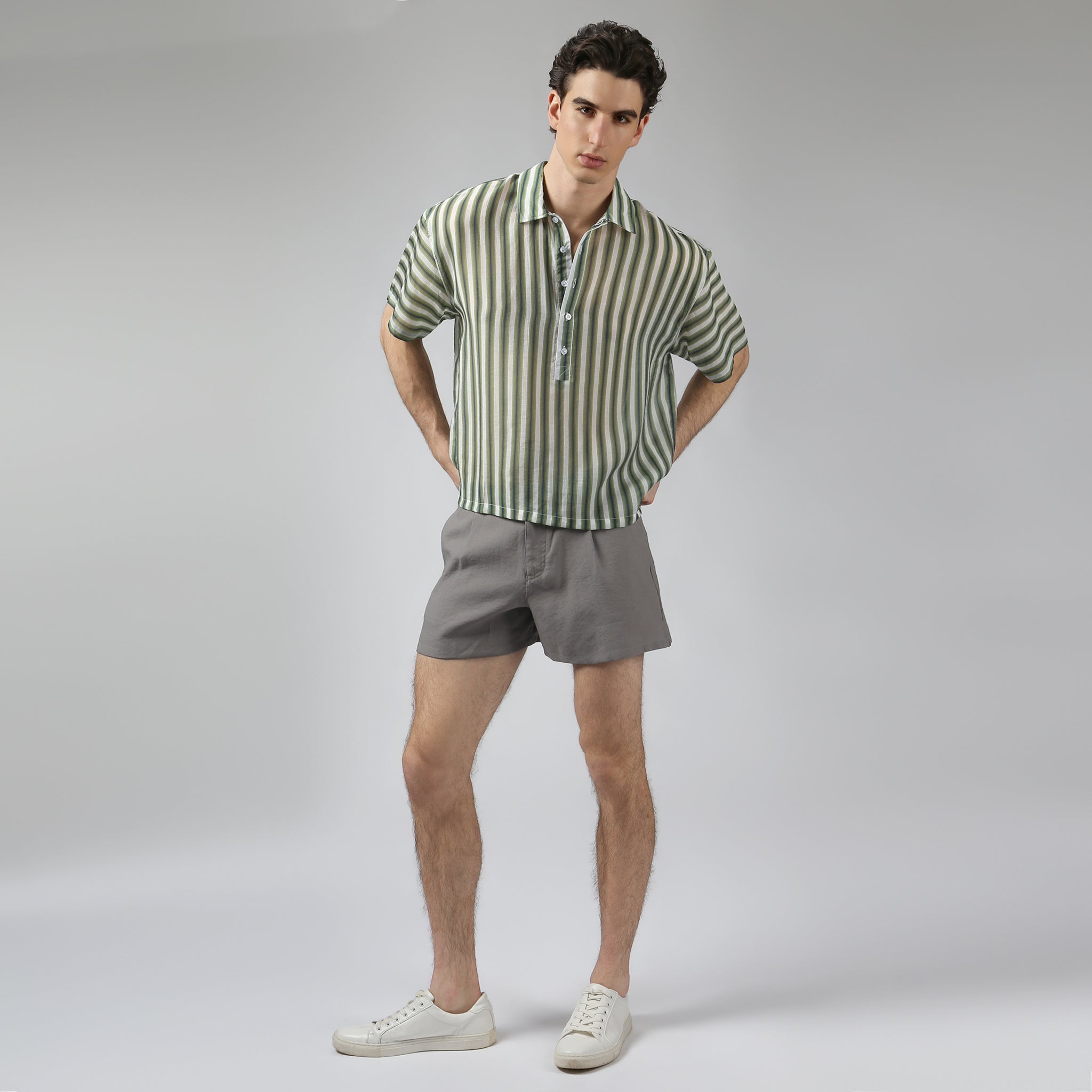 Palm Green Agadir Shirt - Parke & Ronen