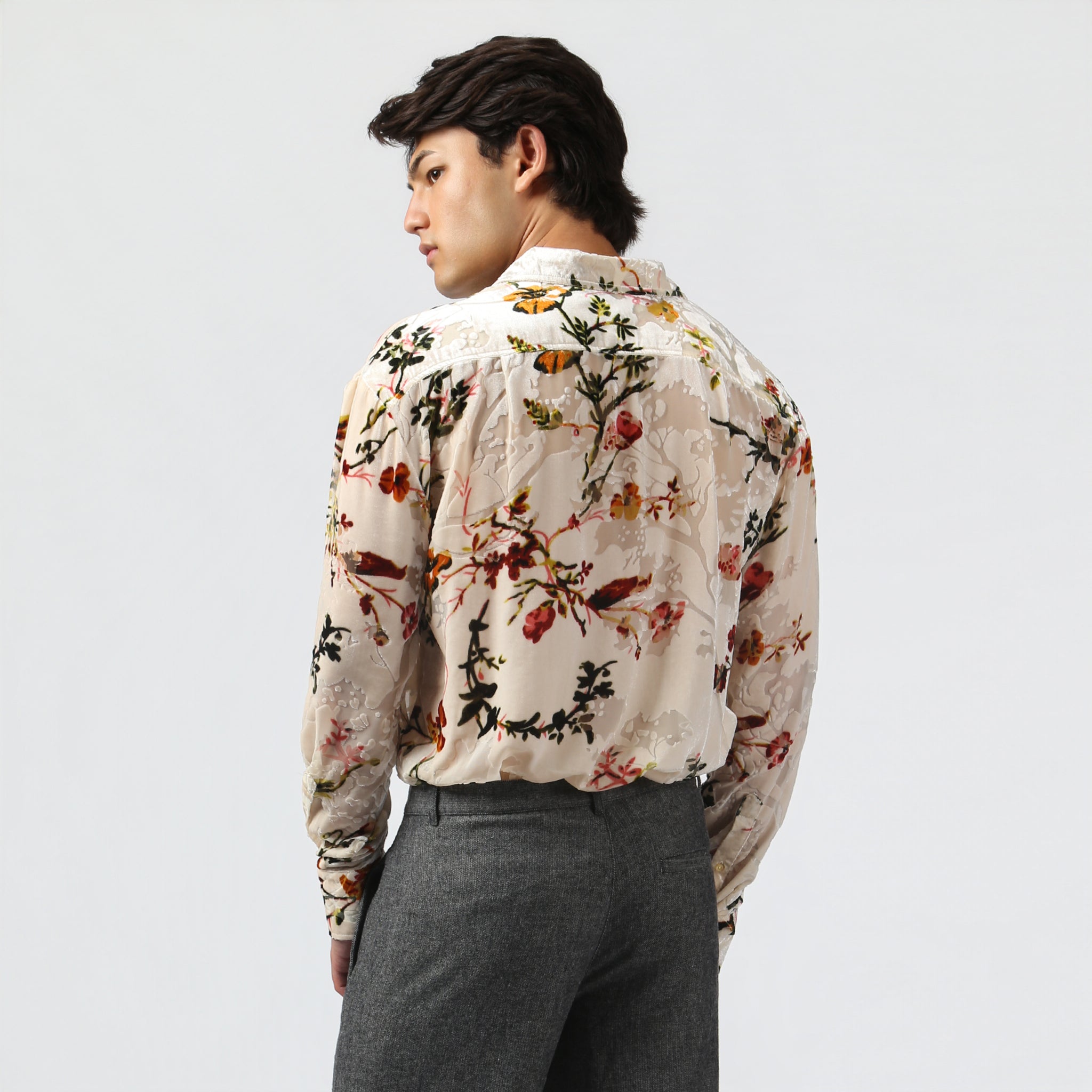 NEW- Ivory Linden Velvet Shirt