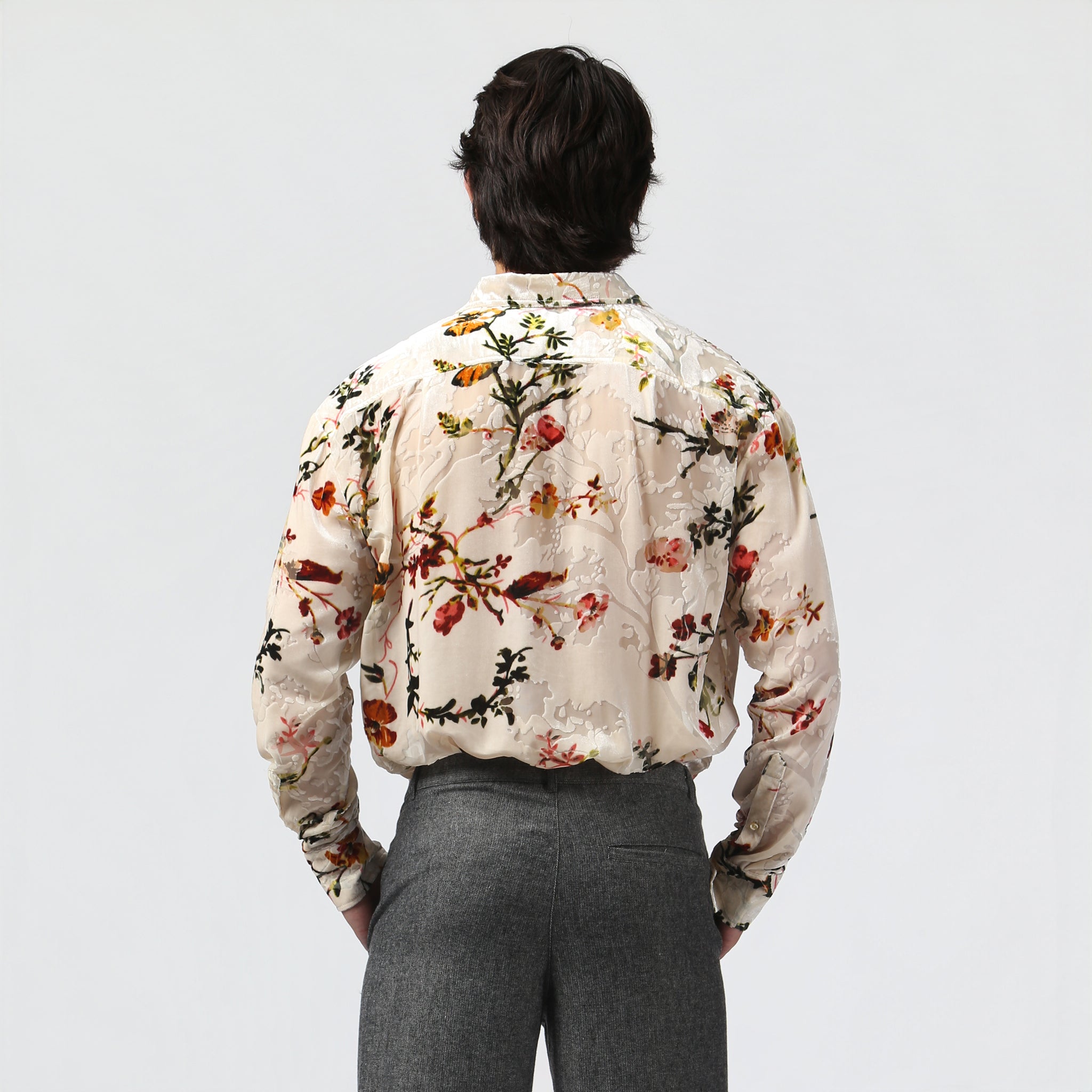 NEW- Ivory Linden Velvet Shirt