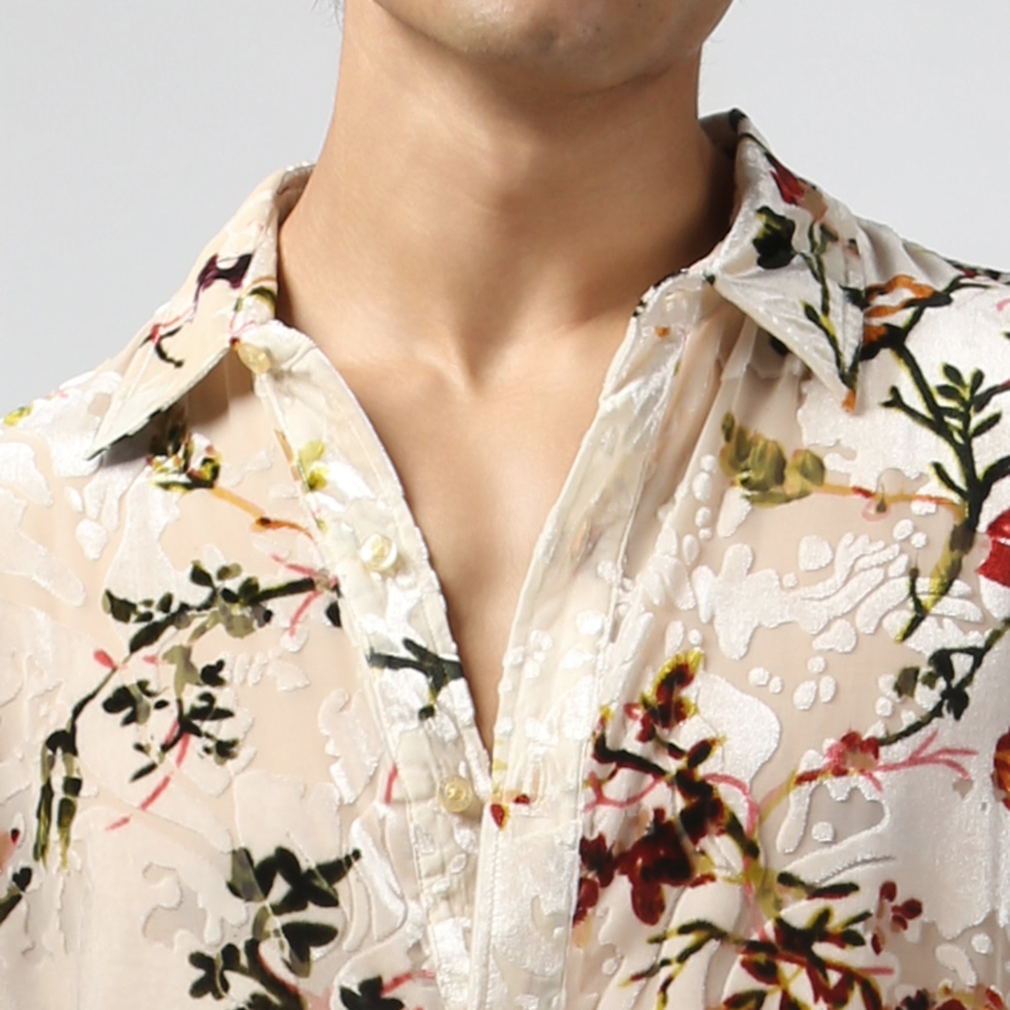 NEW- Ivory Linden Velvet Shirt