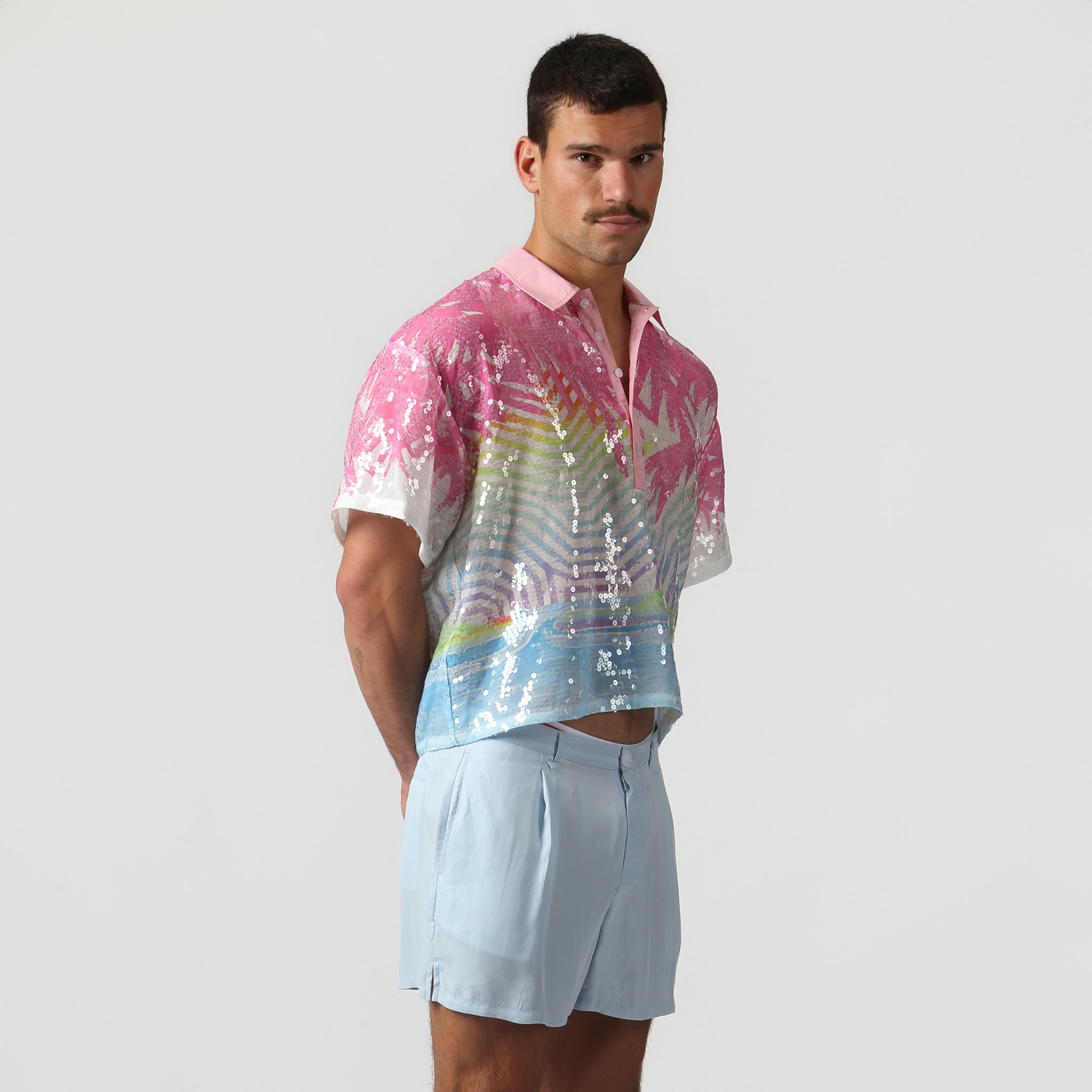 NEW- Candy Sequin Praia Shirt