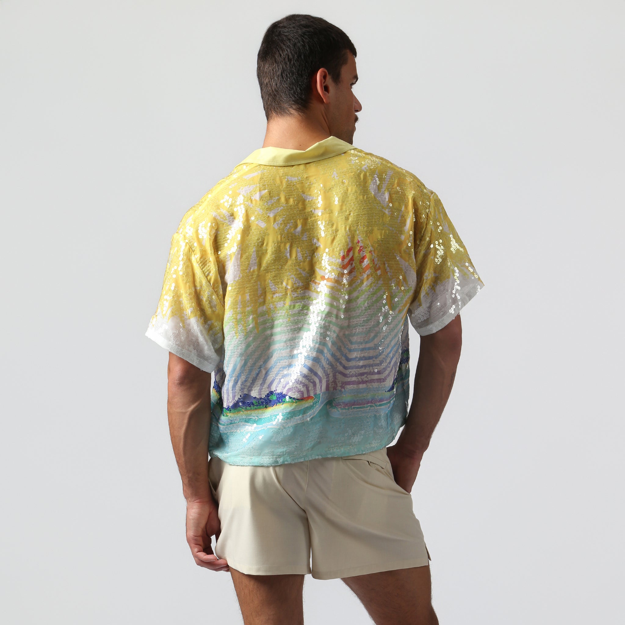 NEW- Sun Sequin Praia Shirt