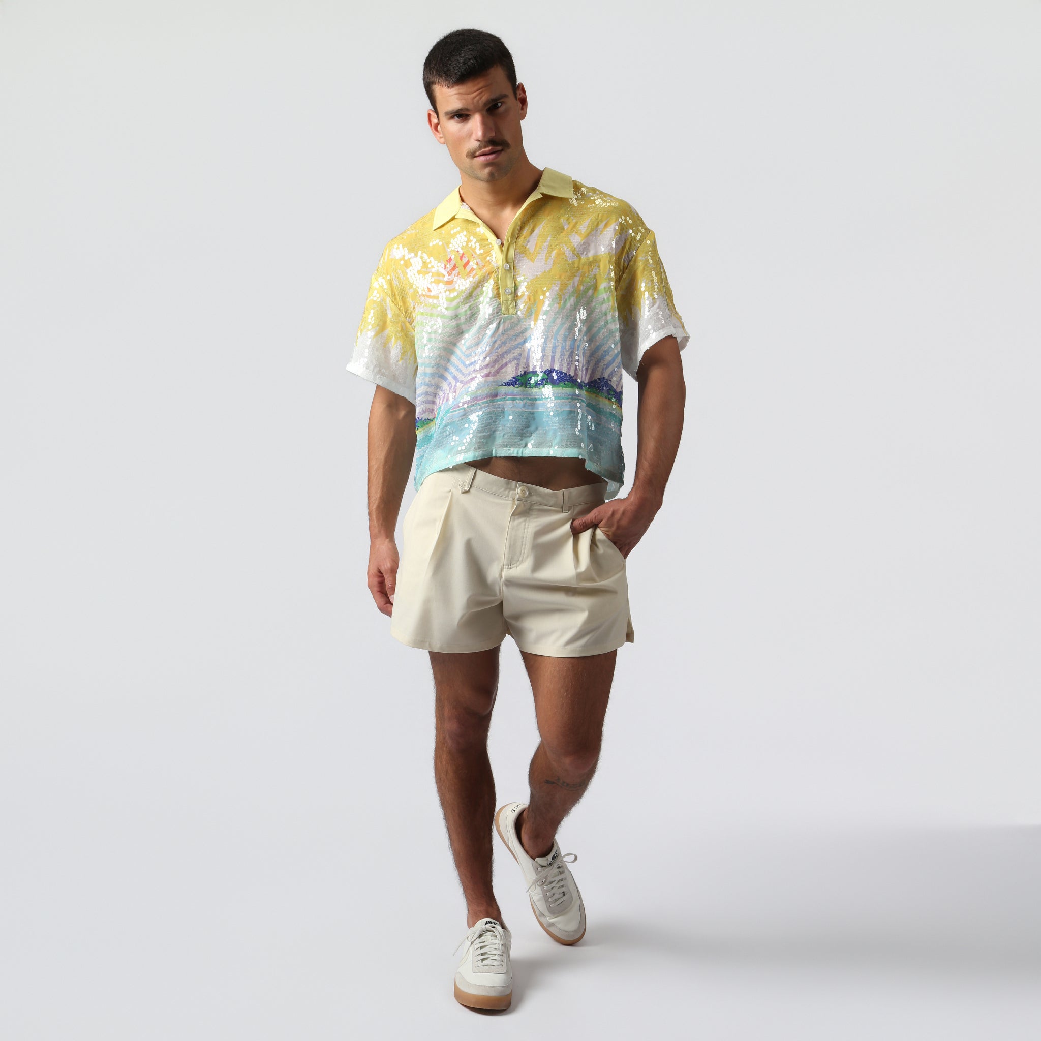 NEW- Sun Sequin Praia Shirt