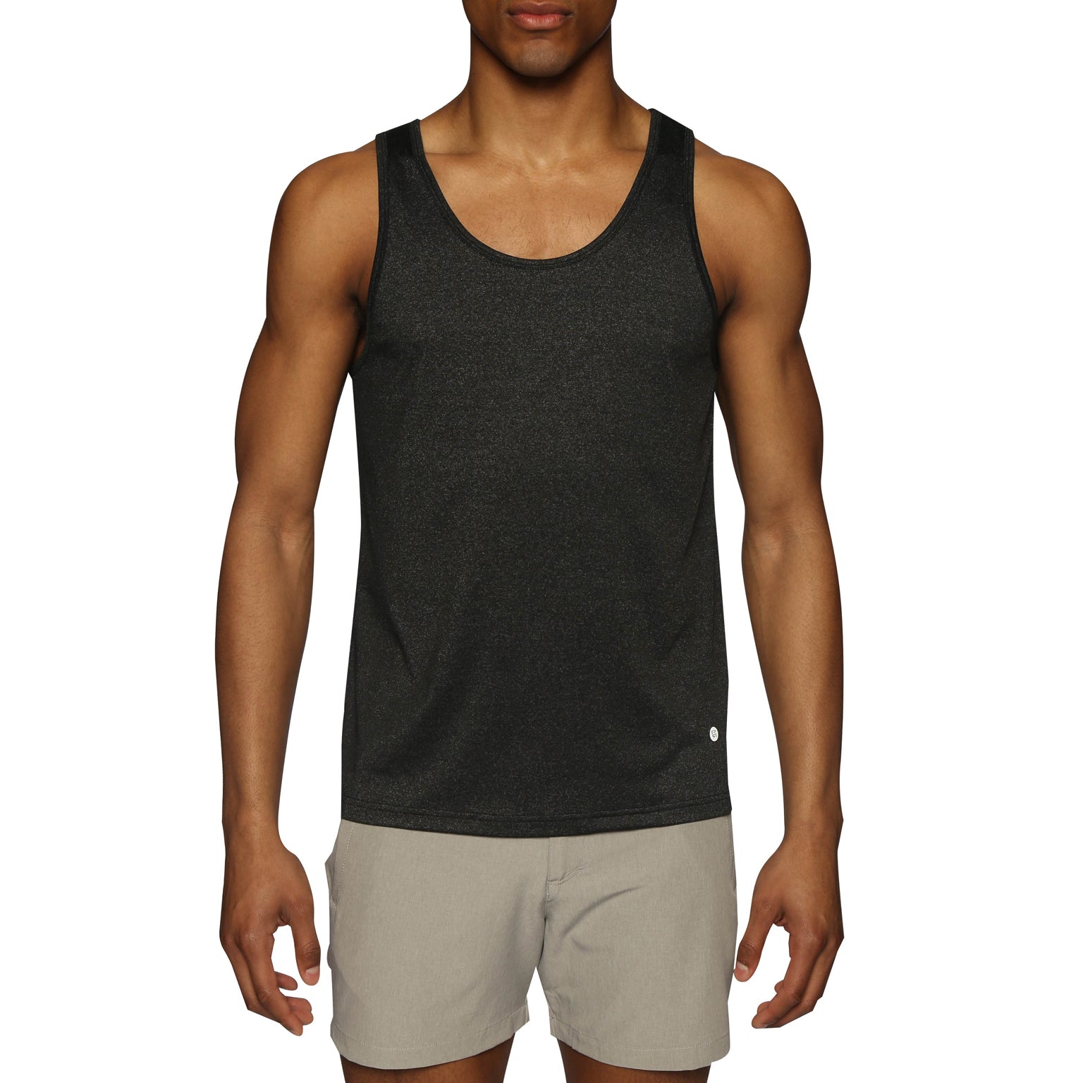 SPRING '24- Black Graphite Melange Heather Tank Top