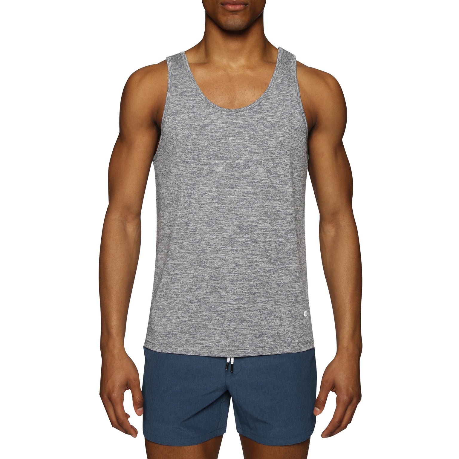 SPRING '24- Blue Quartz Melange Heather Tank Top