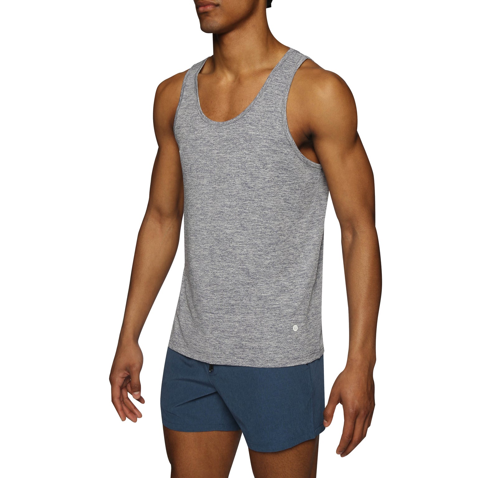 SPRING '24- Blue Quartz Melange Heather Tank Top