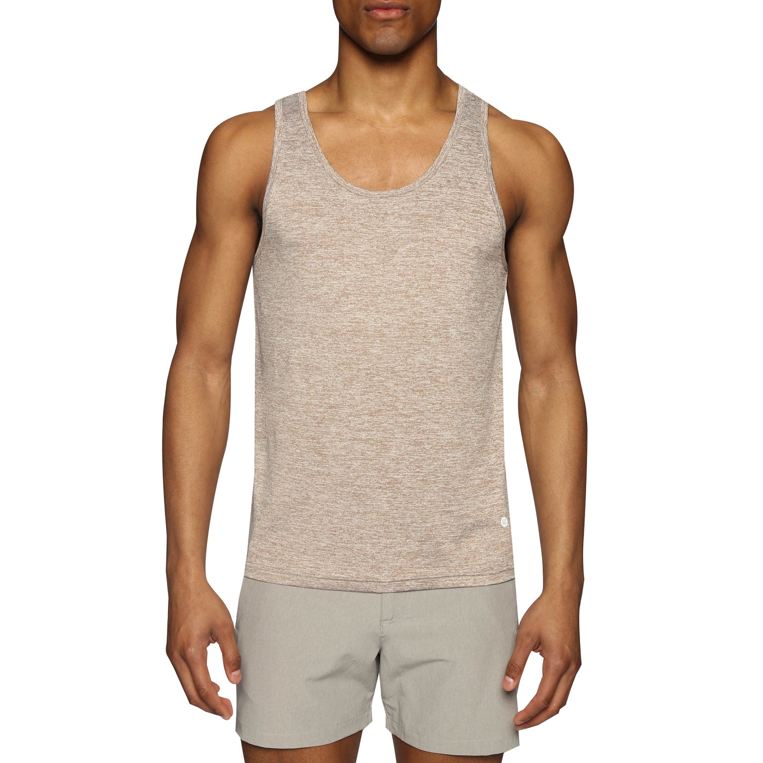 SPRING '24- Travertine Melange Heather Tank Top