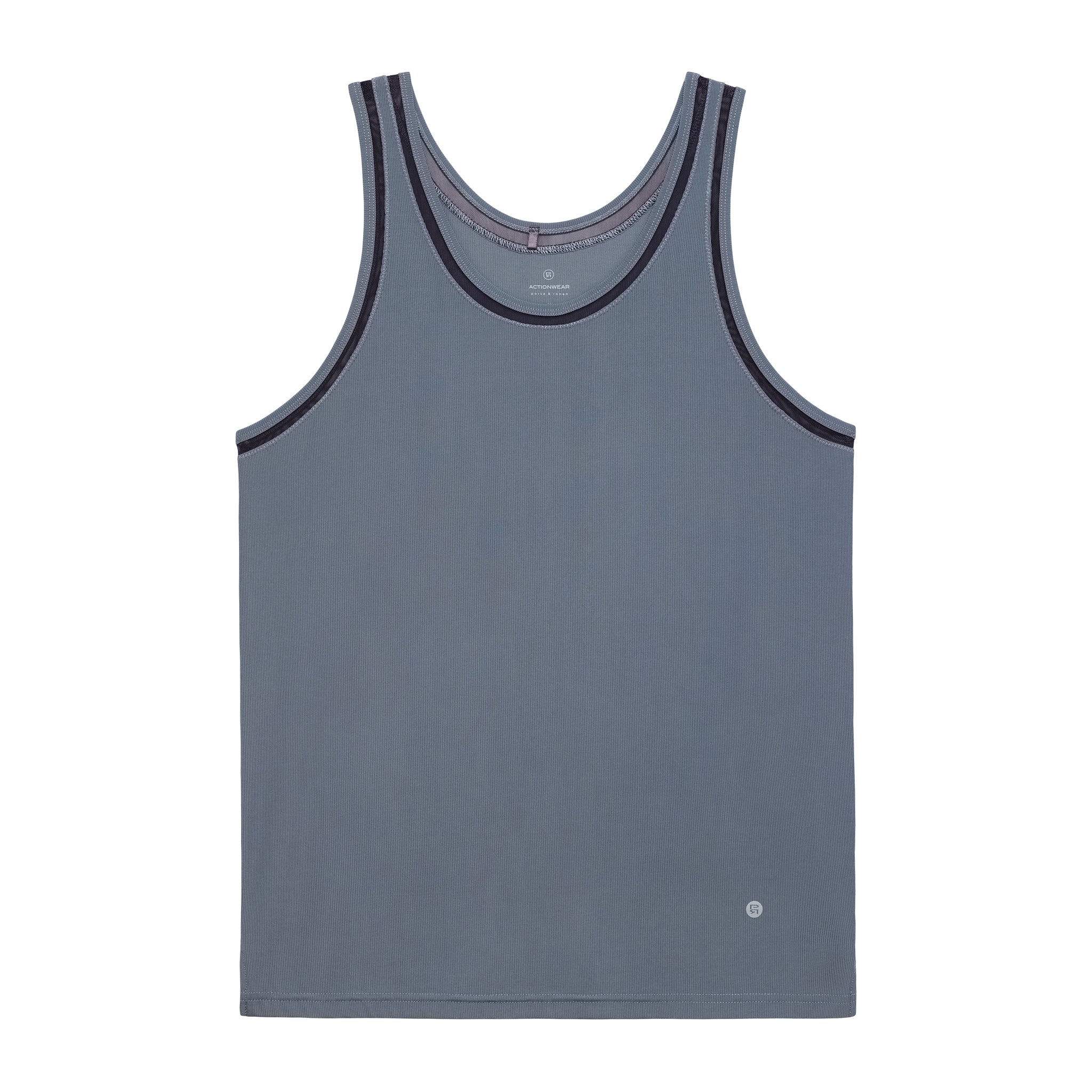 Quartz Grey Tempo Training Tank - Parke & Ronen