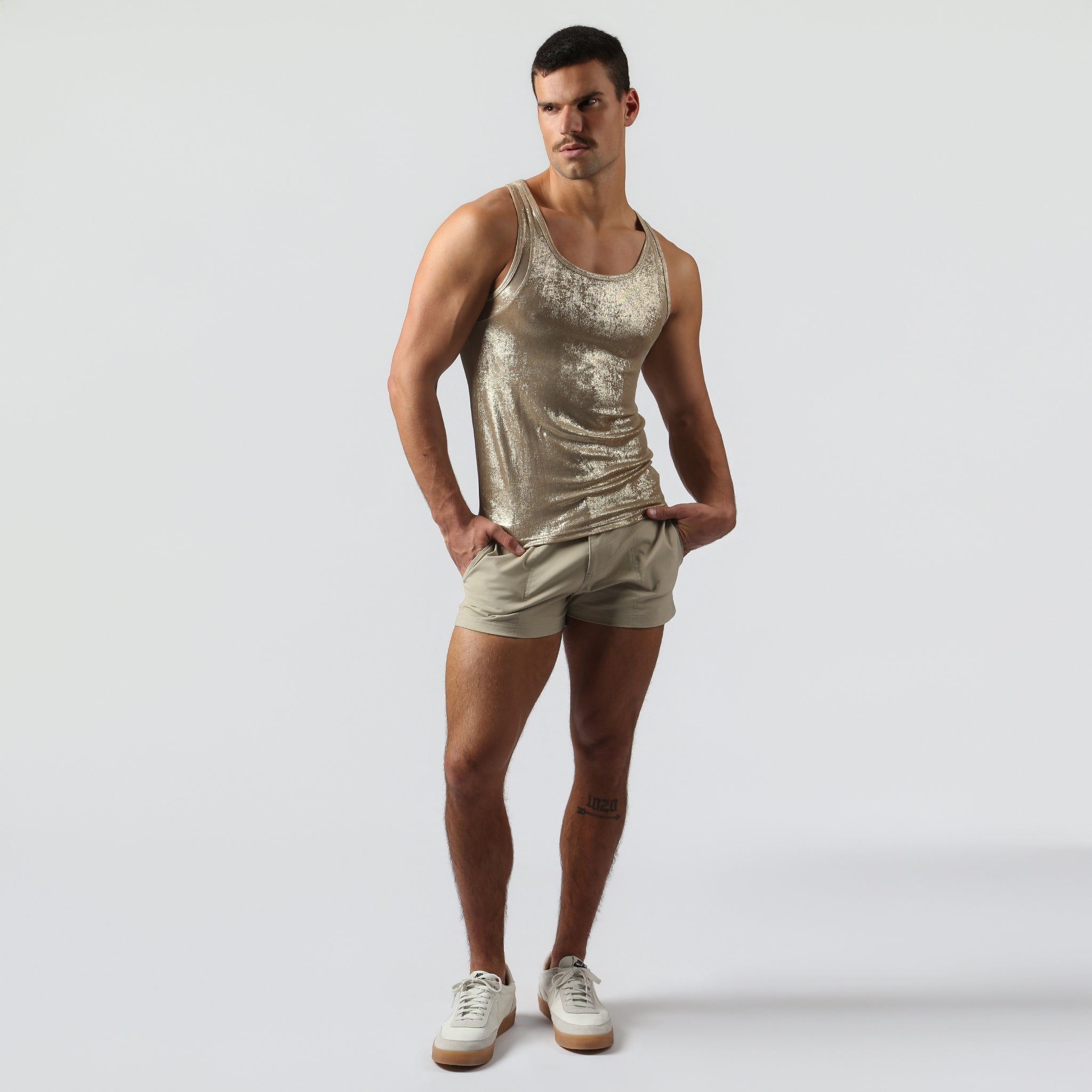 NEW- Ivory Gold Spettacolo Tank