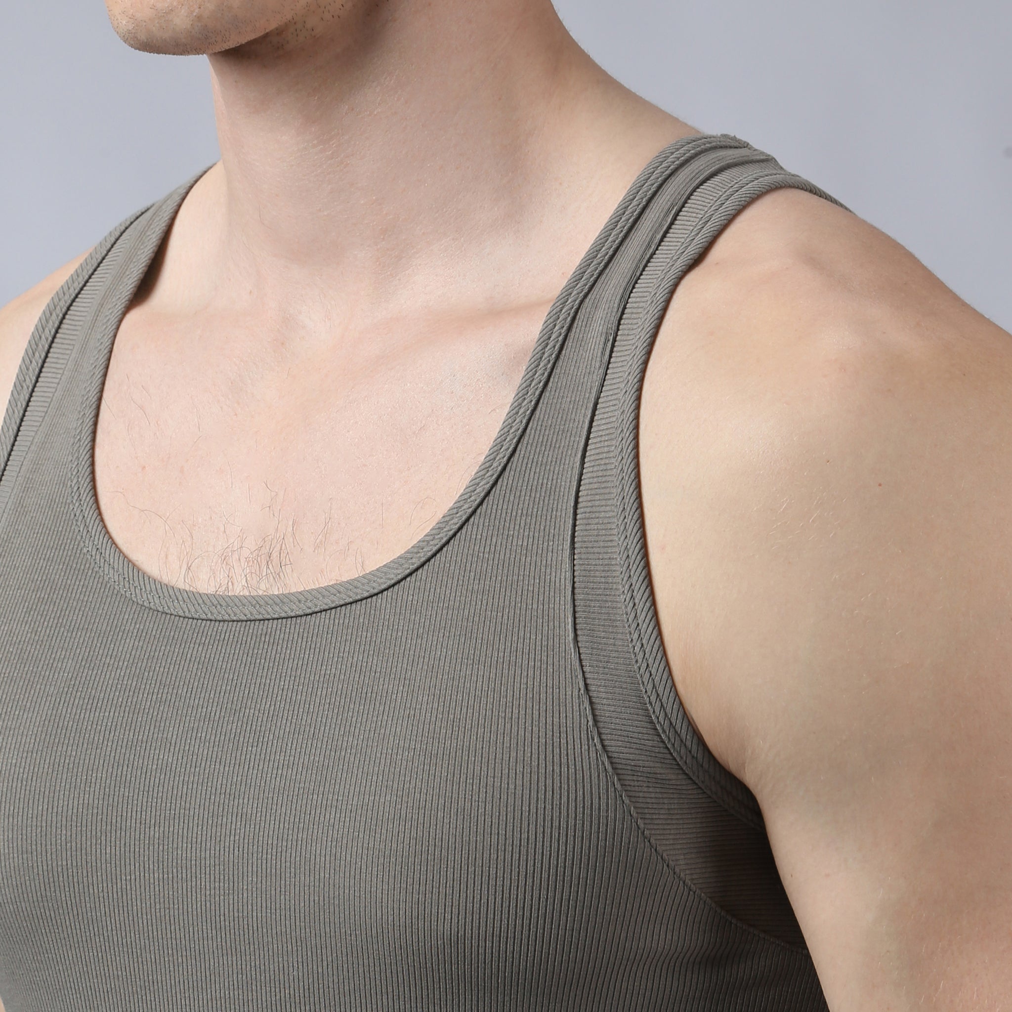 Army Beach Walk Rib Tank - Parke & Ronen