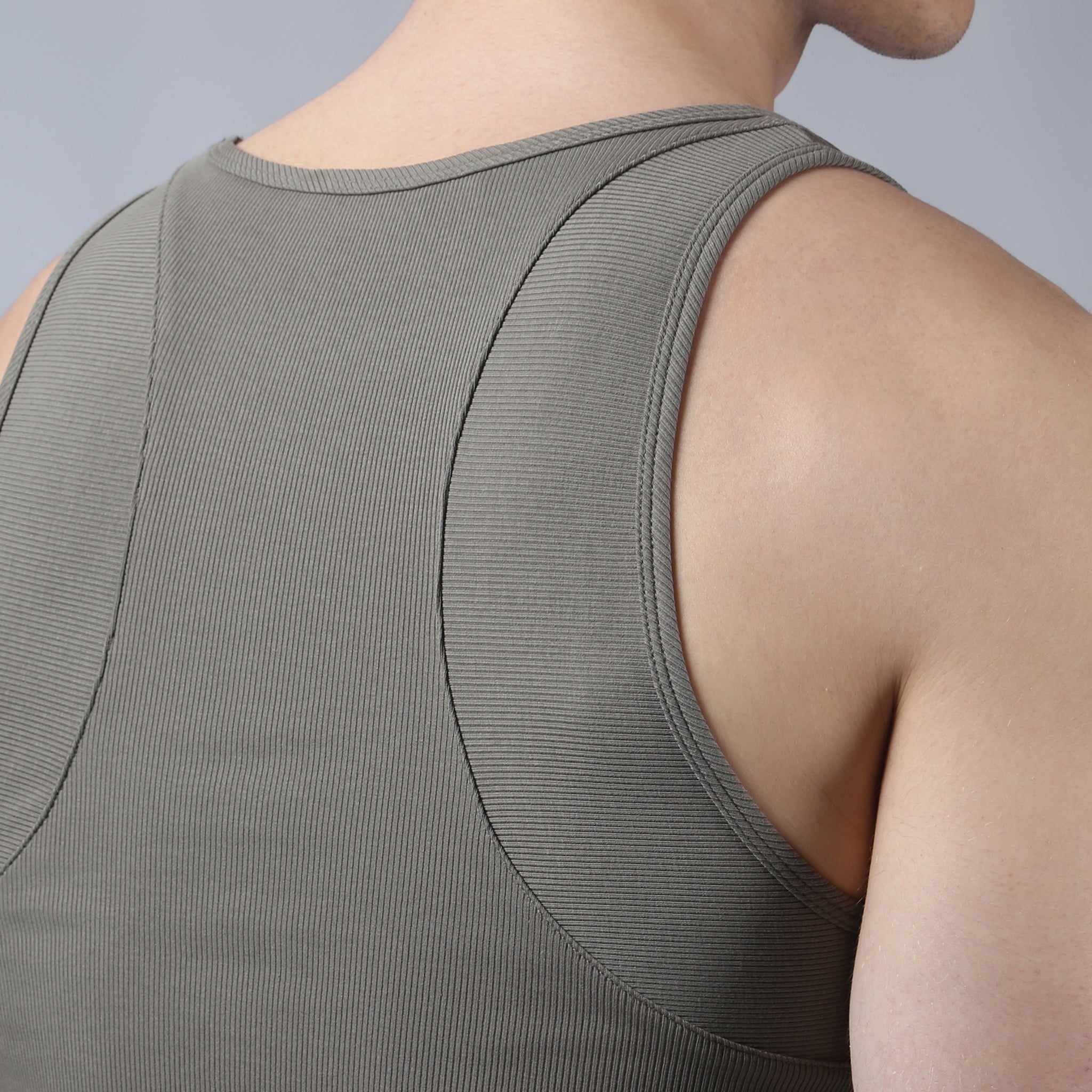 Army Beach Walk Rib Tank - Parke & Ronen