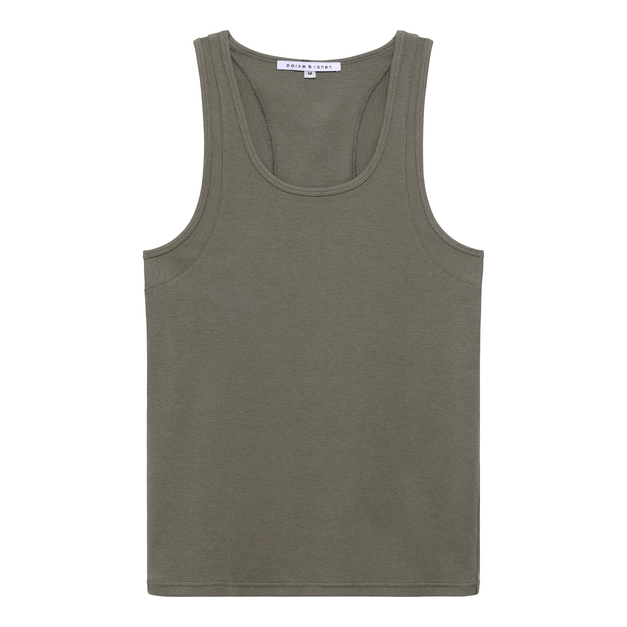 Army Beach Walk Rib Tank - Parke & Ronen