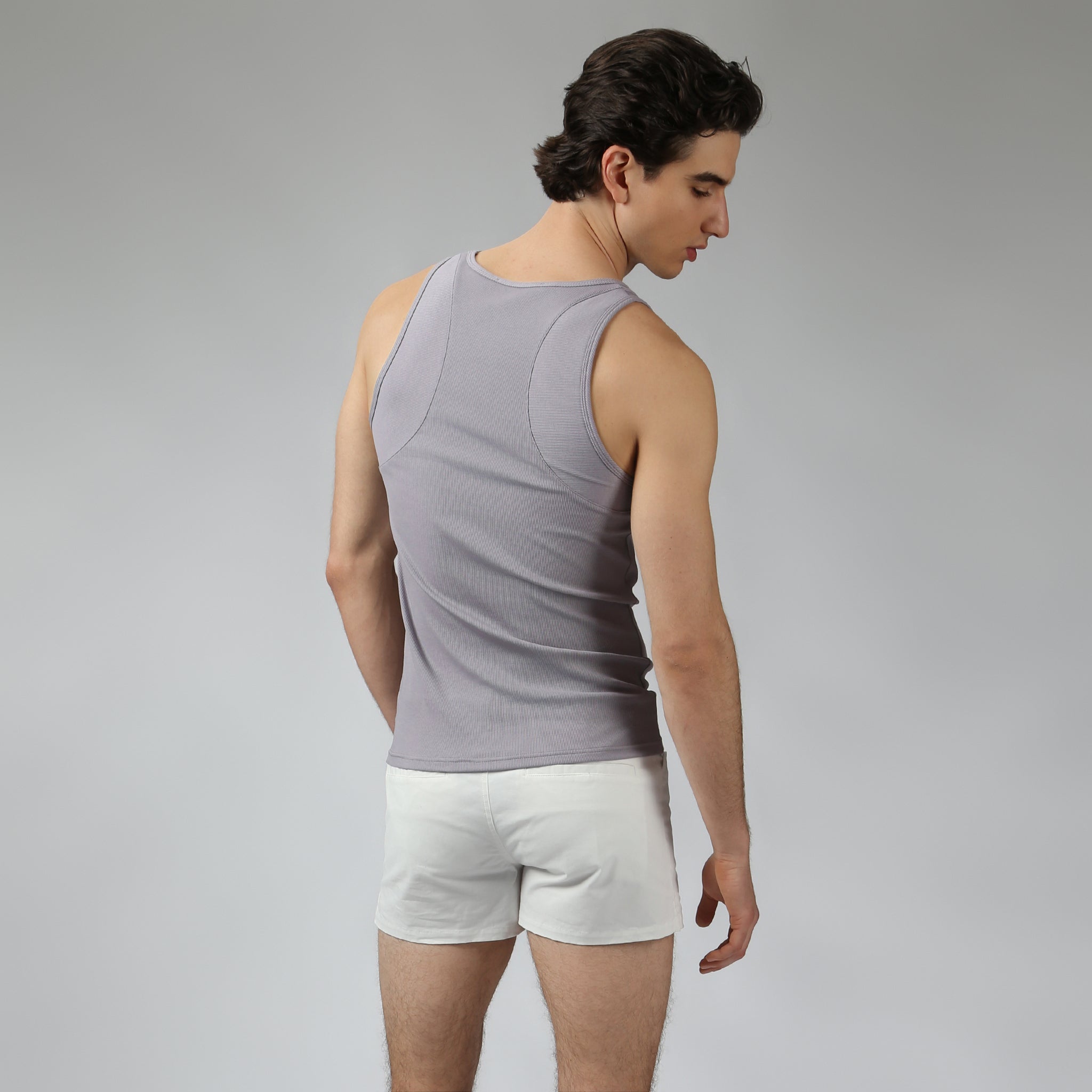 Lavender Beach Walk Rib Tank - Parke & Ronen