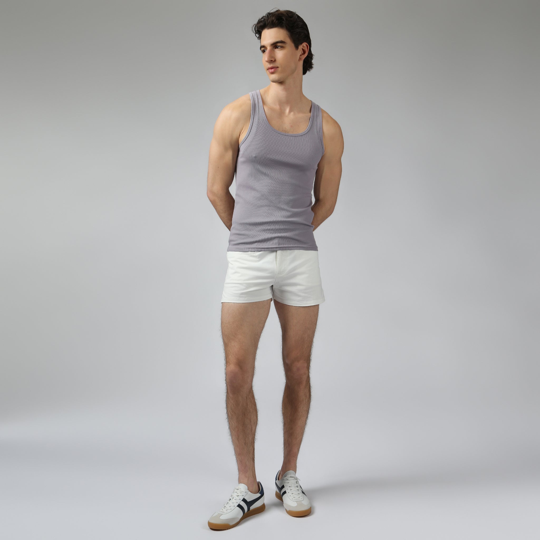 Lavender Beach Walk Rib Tank - Parke & Ronen
