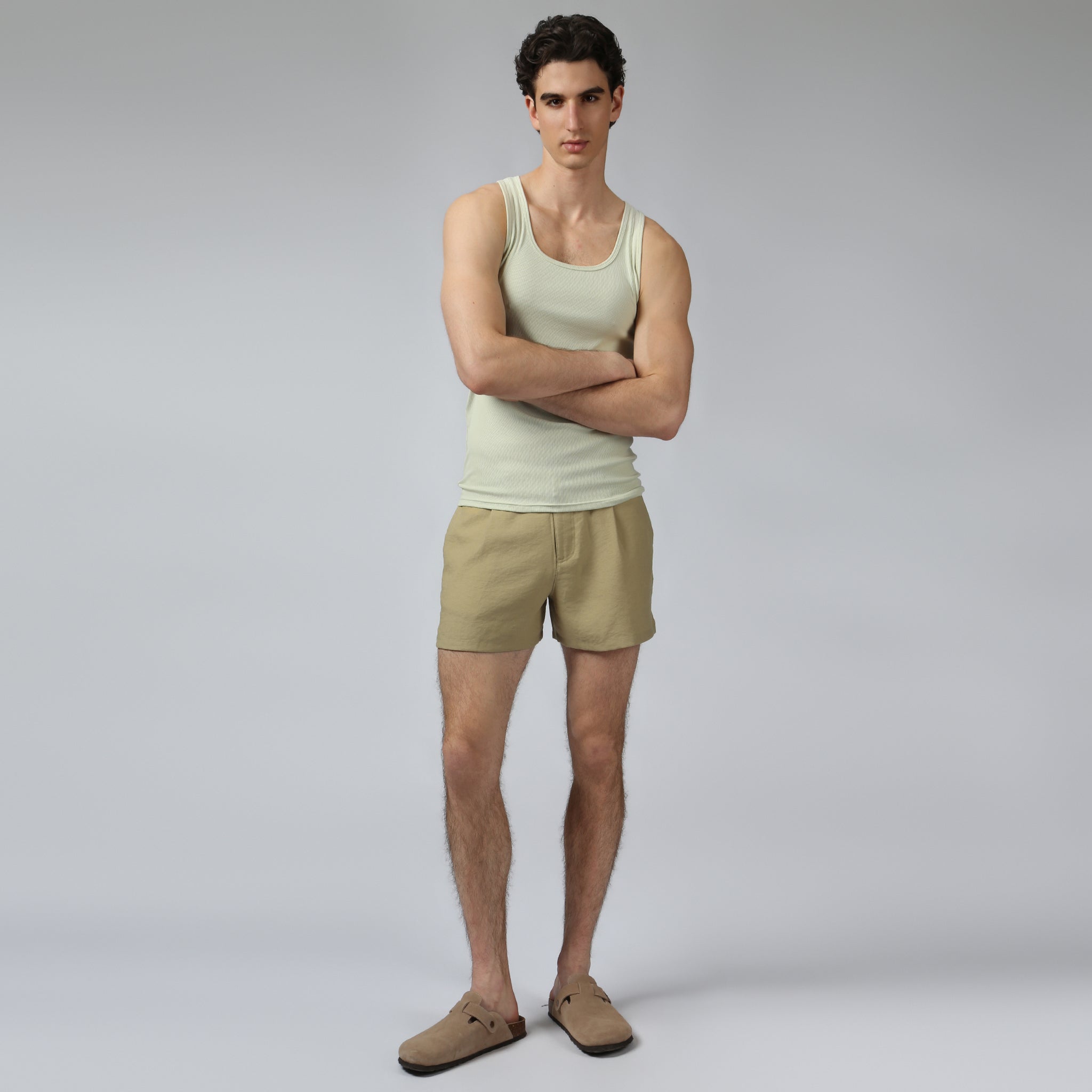 Sage Beach Walk Rib Tank - Parke & Ronen
