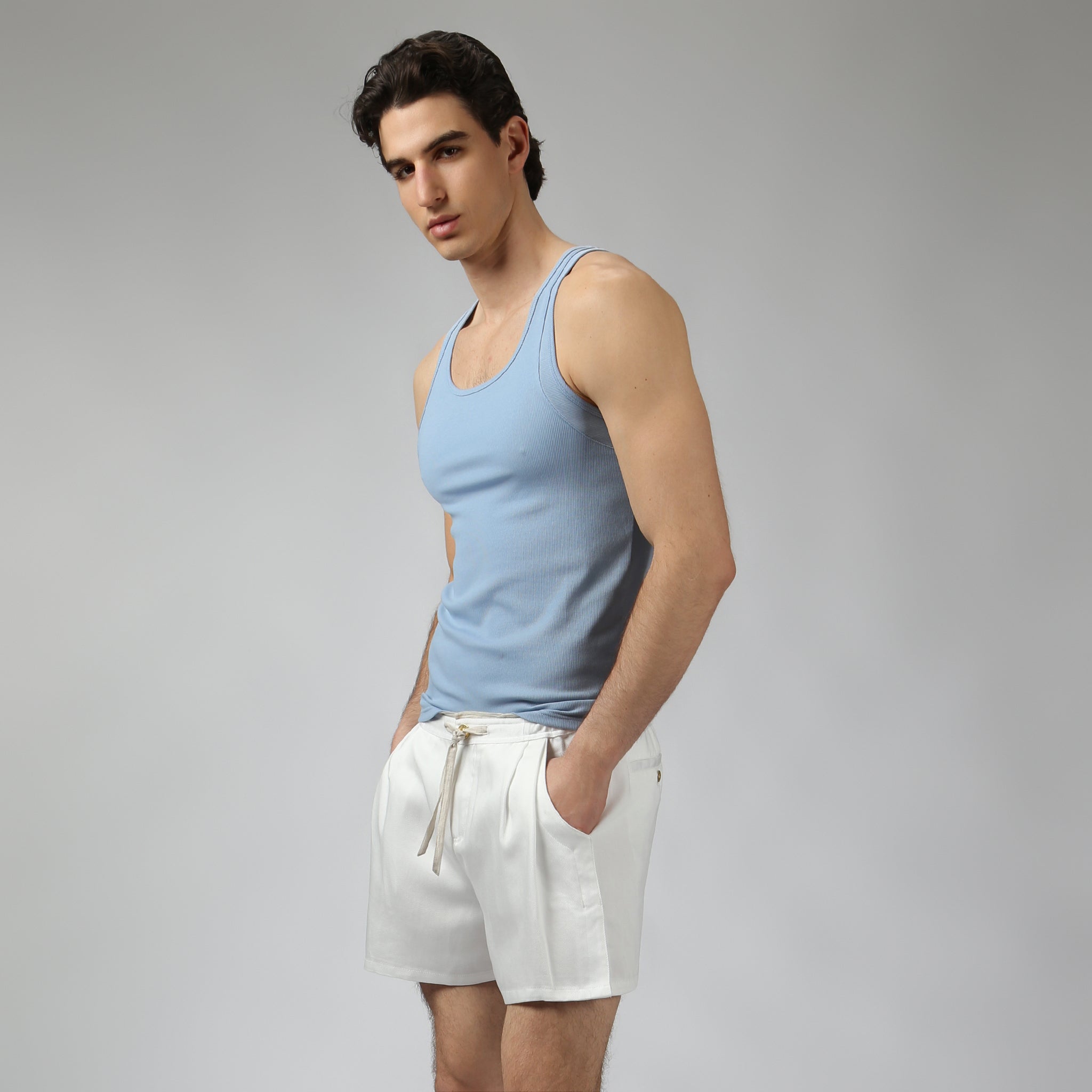 NEW- Sky Beach Walk Rib Tank - Parke & Ronen