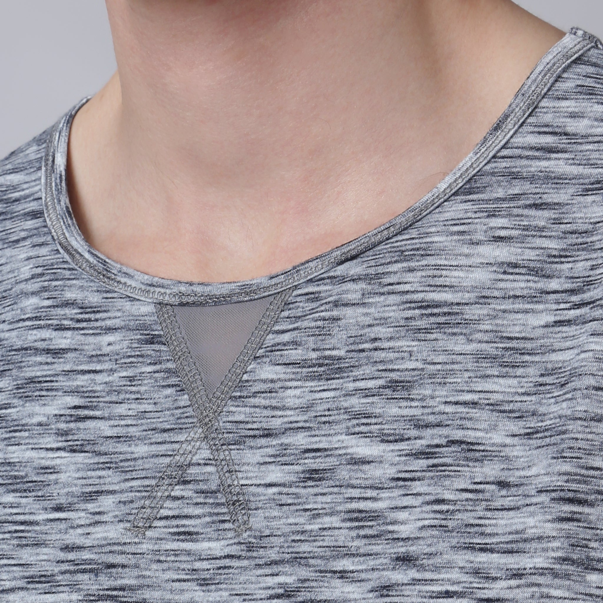 Heather Grey Melange Training Camp Muscle Tee - Parke & Ronen