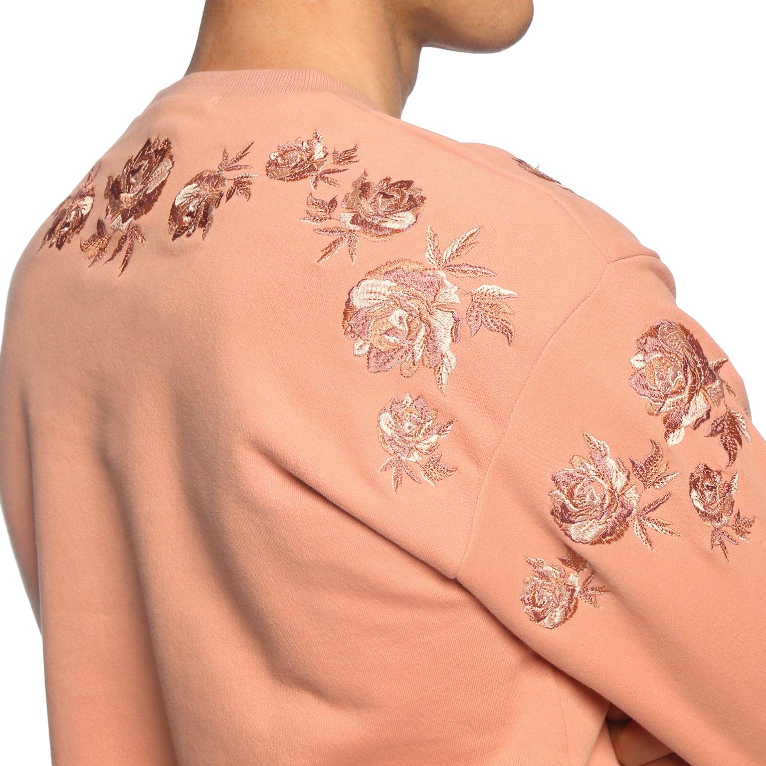 SAVE 70%- Etruscan Pink Bouquet Embroidered Sweatshirt - parke & ronen