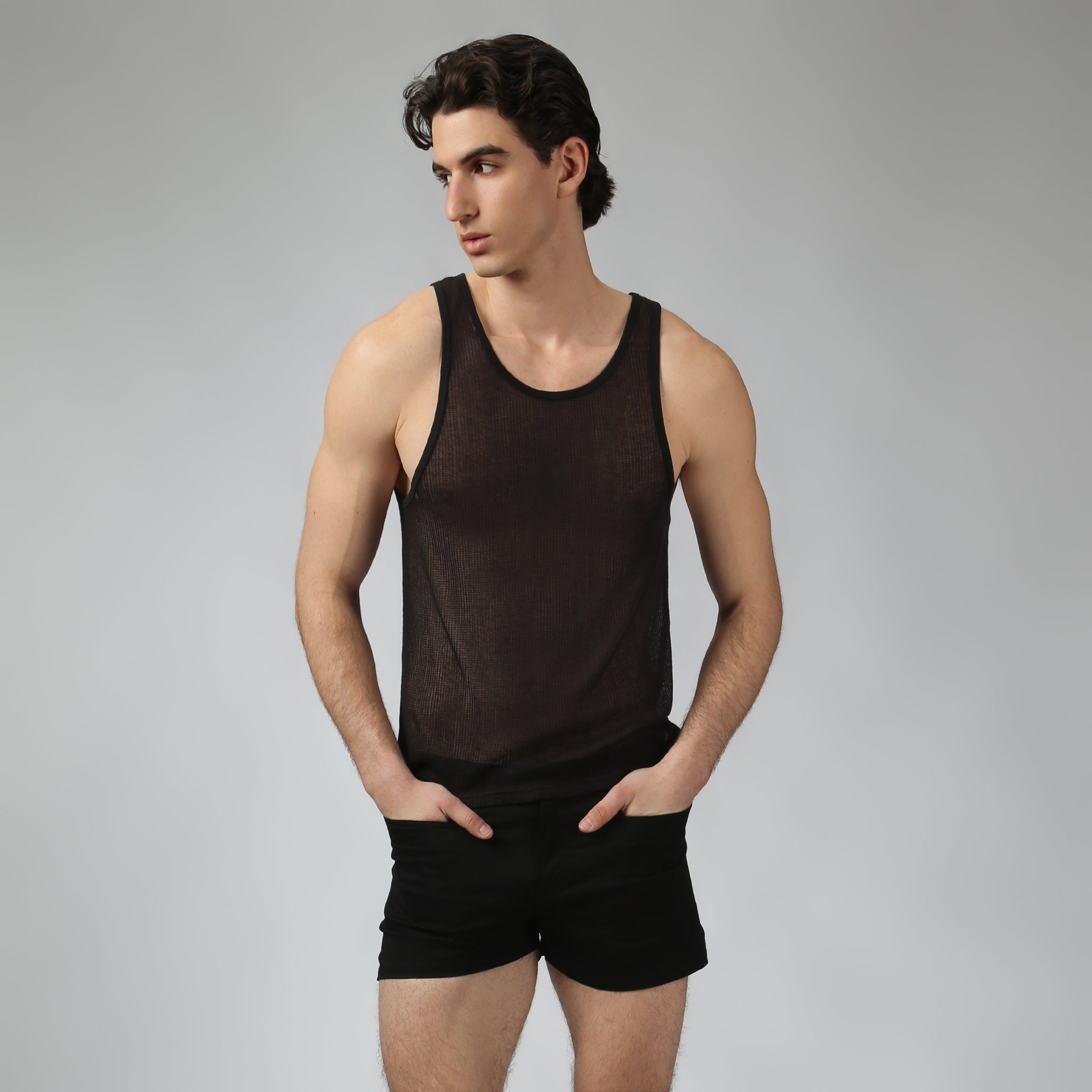 NEW- Black Poolside Knit Tank - Parke & Ronen