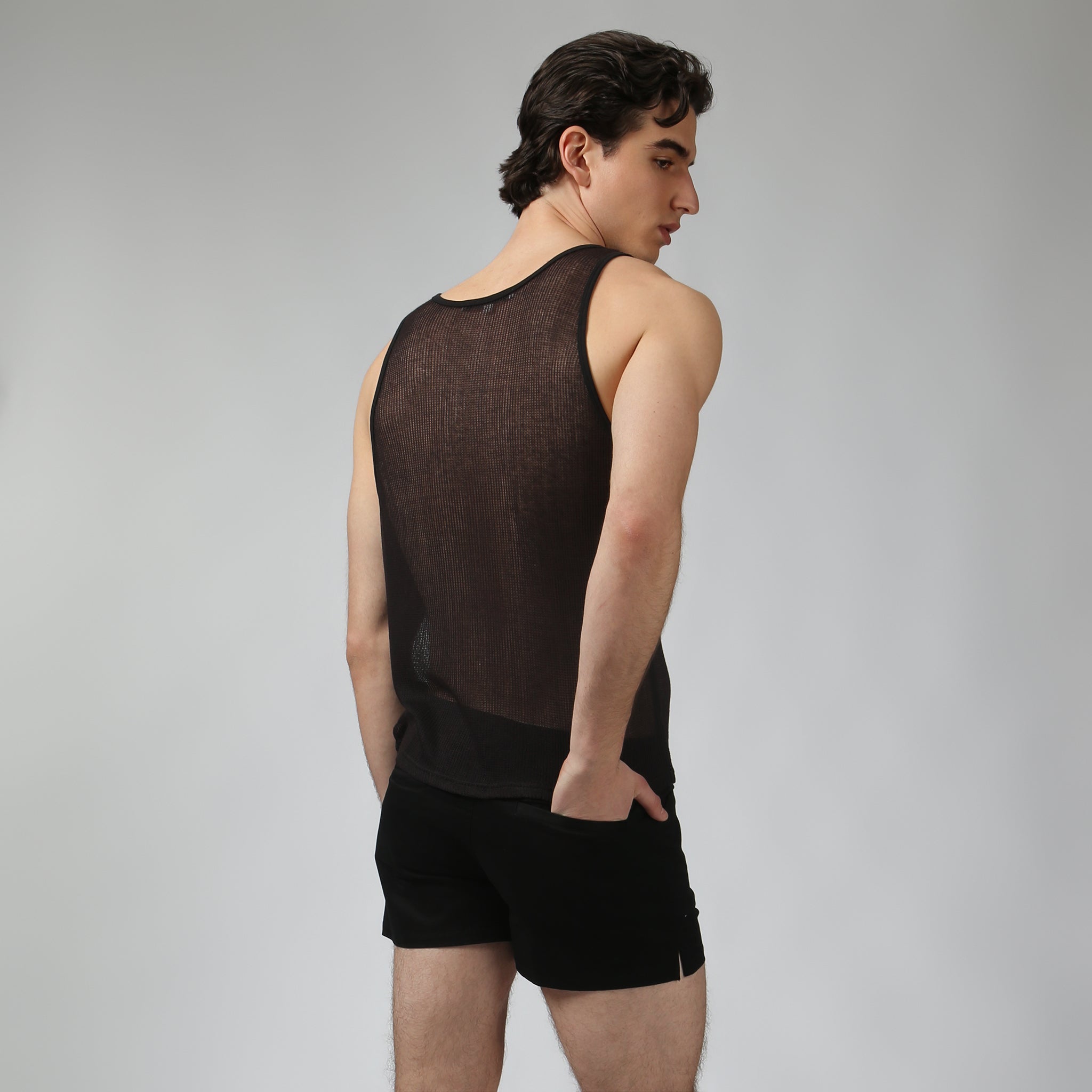 NEW- Black Poolside Knit Tank - Parke & Ronen