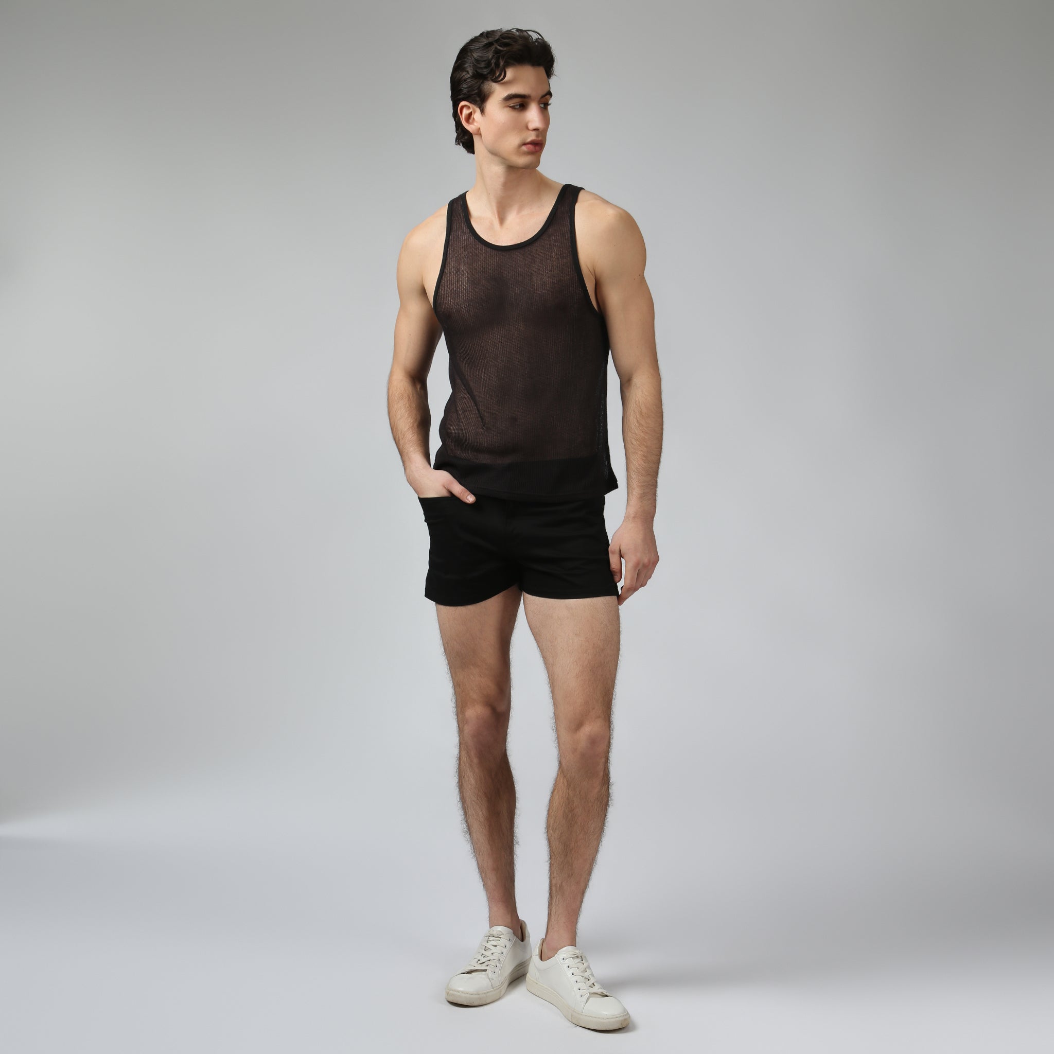 NEW- Black Poolside Knit Tank - Parke & Ronen