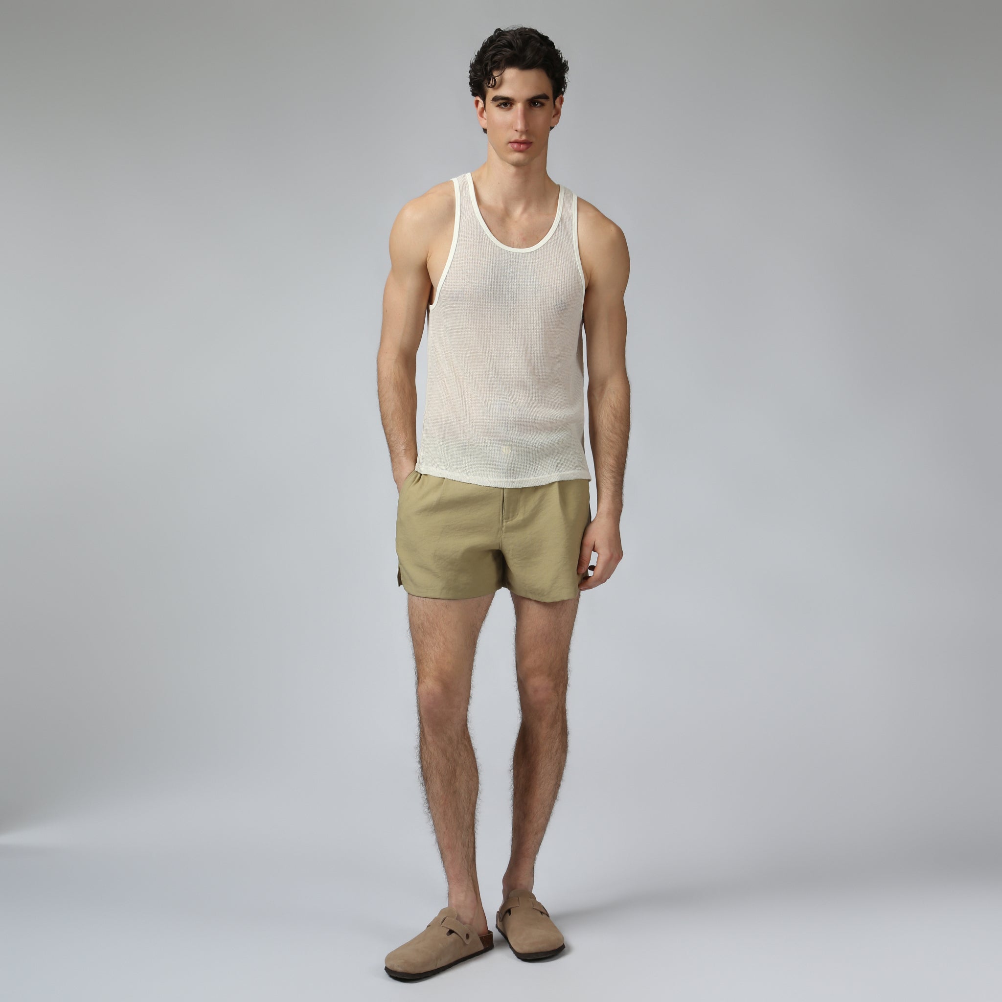 NEW- Ivory Poolside Knit Tank - Parke & Ronen