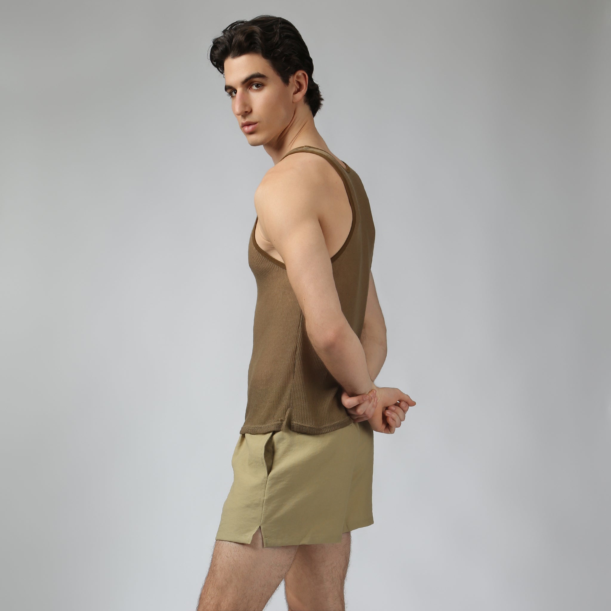 NEW- Taupe Poolside Knit Tank - Parke & Ronen