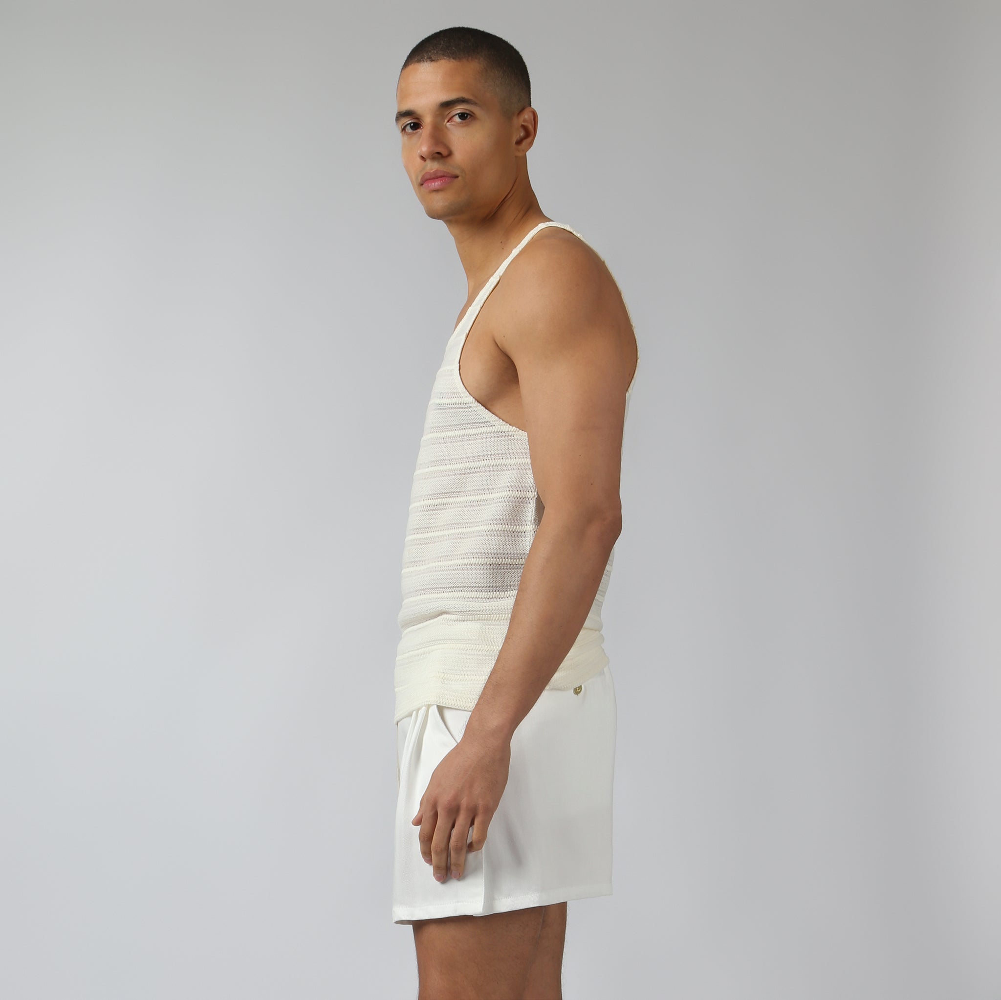 NEW- Ivory Sundown Knit Tank