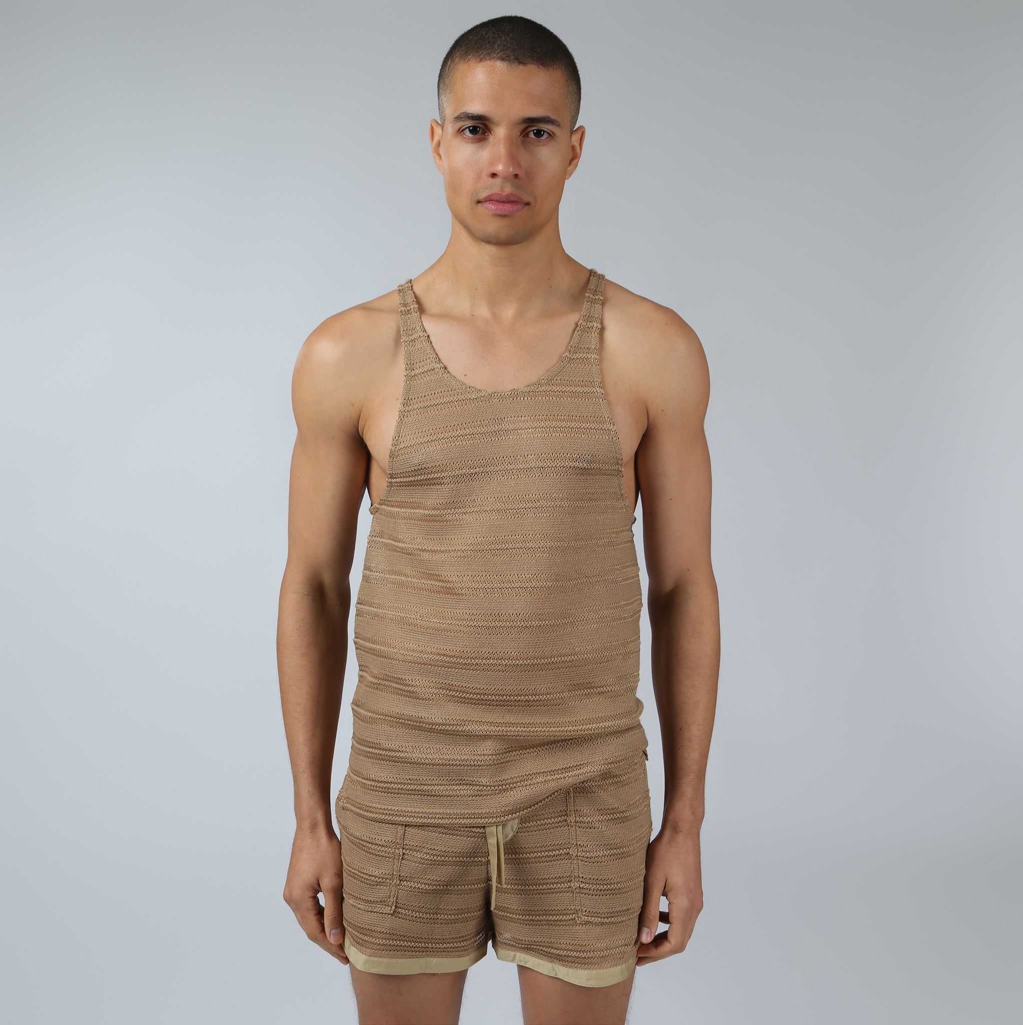 NEW- Sun Tan Sundown Knit Tank