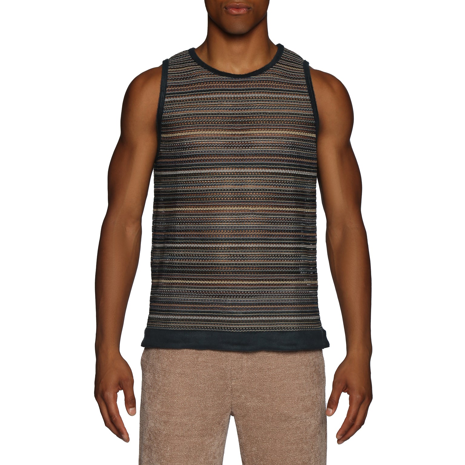 Conifer Green Cardiff Muscle Tee - parke & ronen