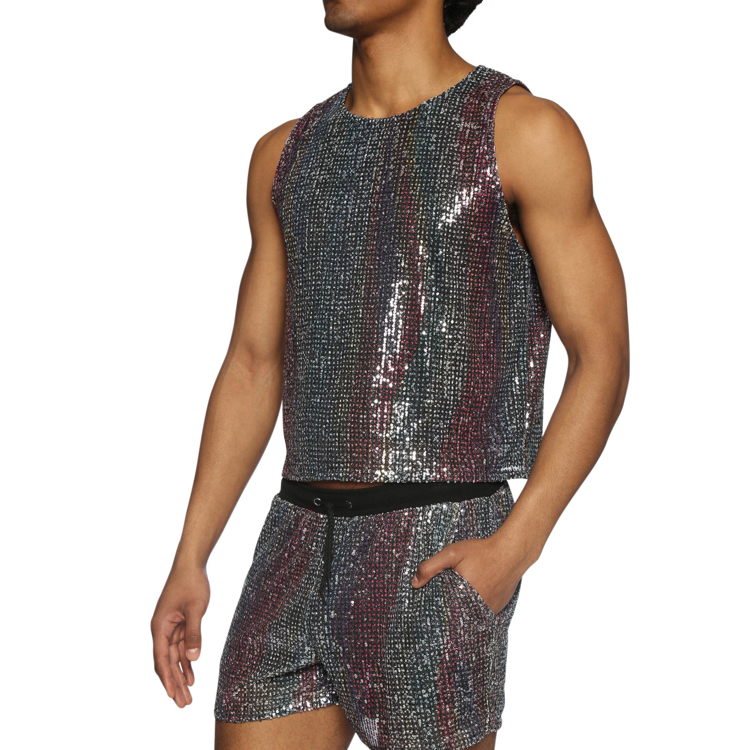 PRIDE EDITION- Funfetti Black Sequin Short