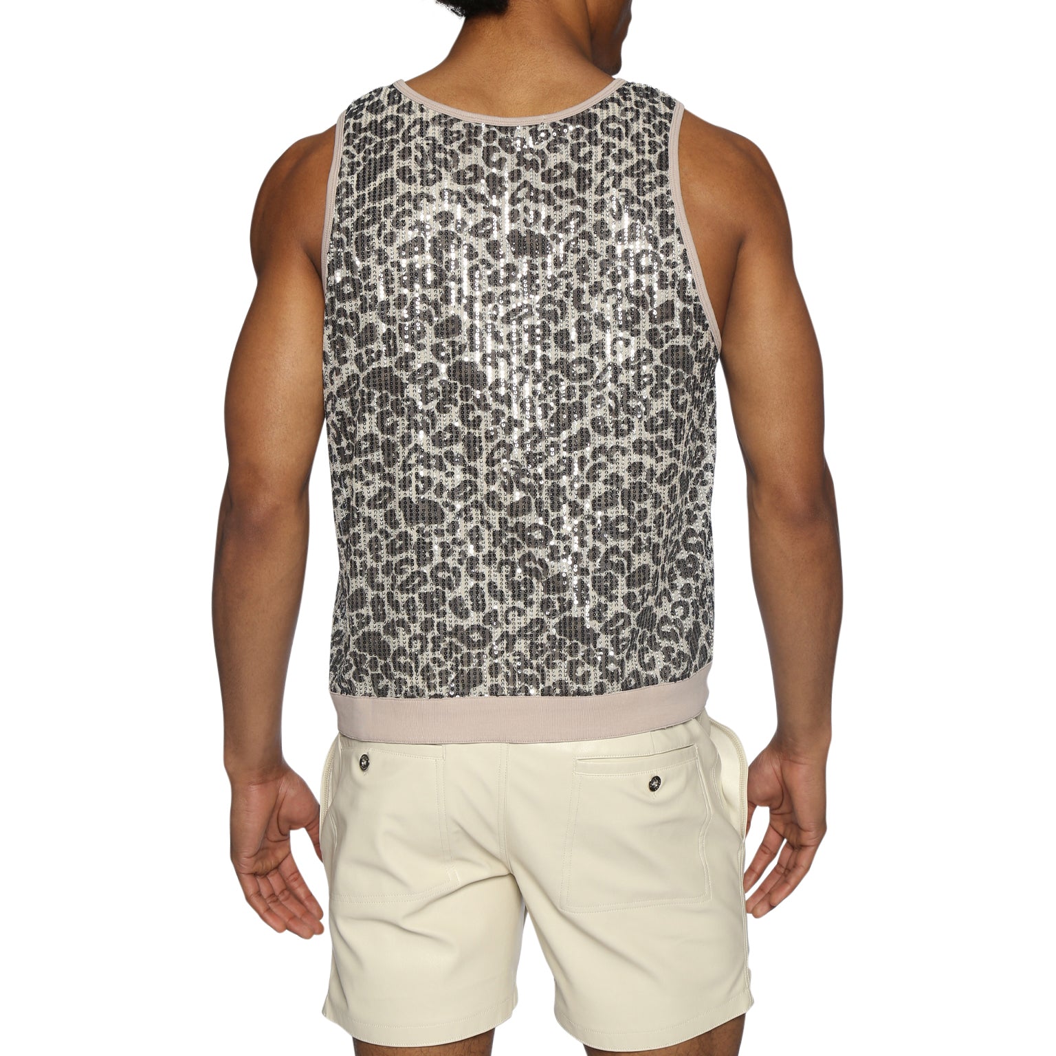 NEW ARRIVAL- Desert Cheetah Sequin Muscle Tee