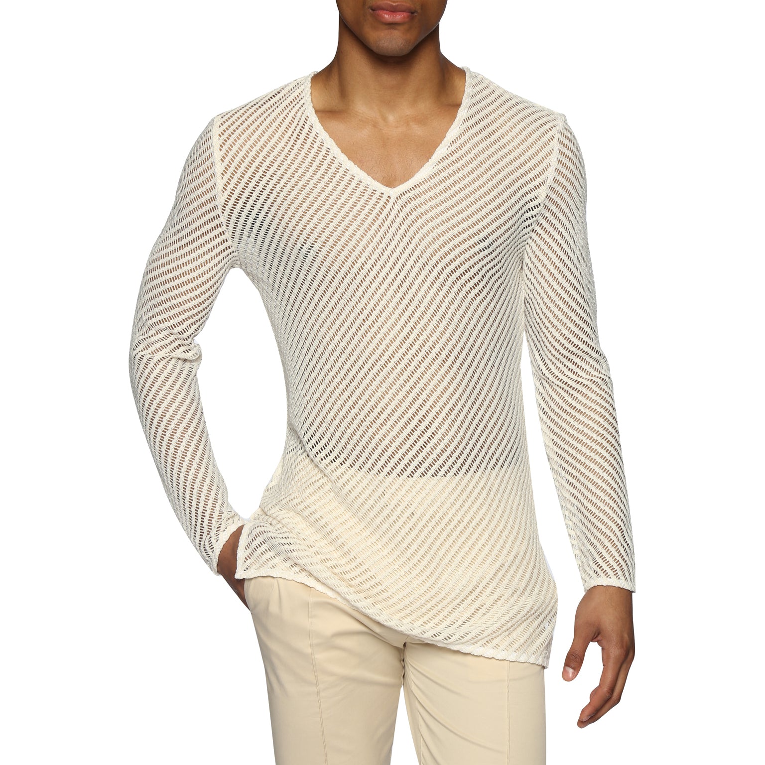 SPRING '24- Ivory San Lorenzo V-neck