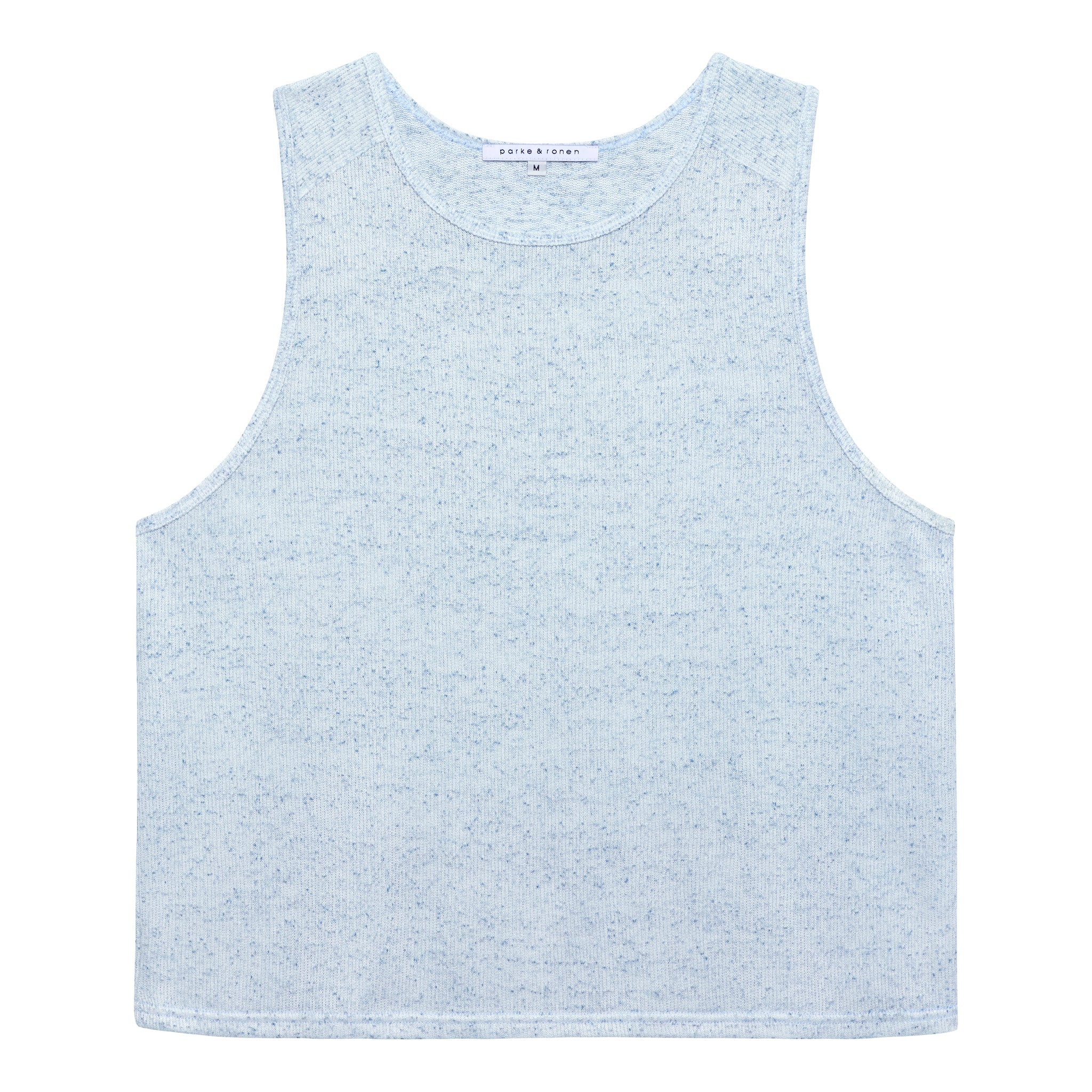 Sea Mist Pointillist Muscle Tee - Parke & Ronen