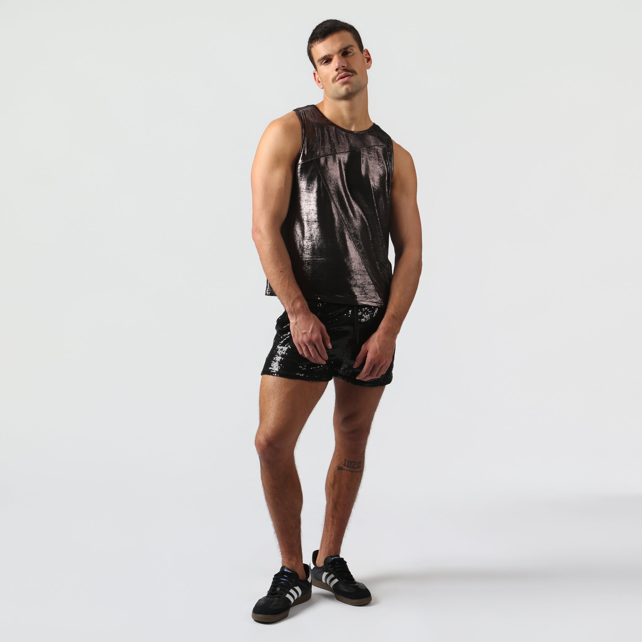 NEW- Bronze Black Spettacolo Muscle Tee