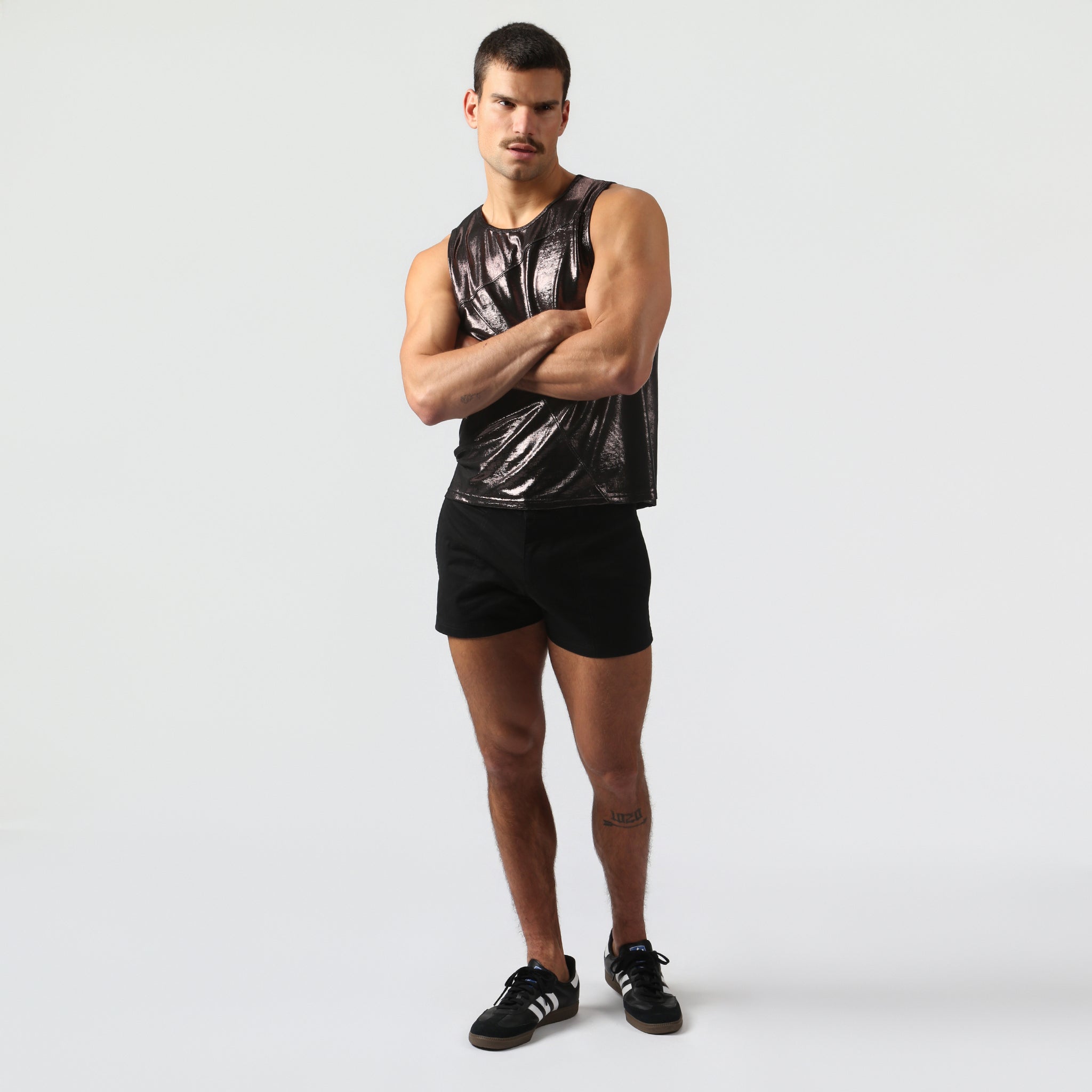 NEW- Bronze Black Spettacolo Muscle Tee