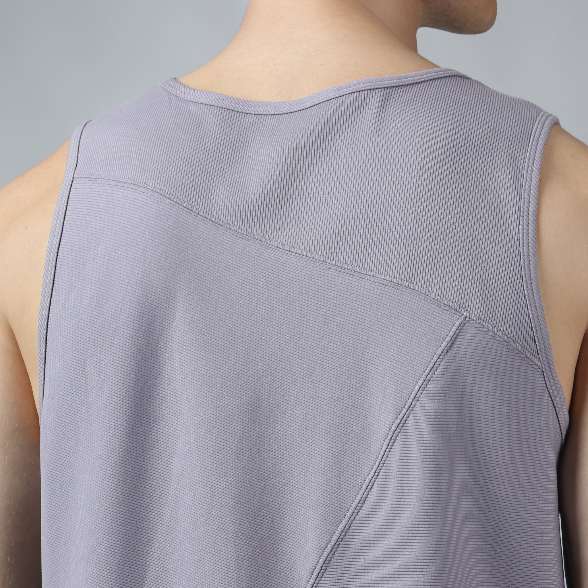 Lavender Beach Walk Rib Muscle Tee - Parke & Ronen