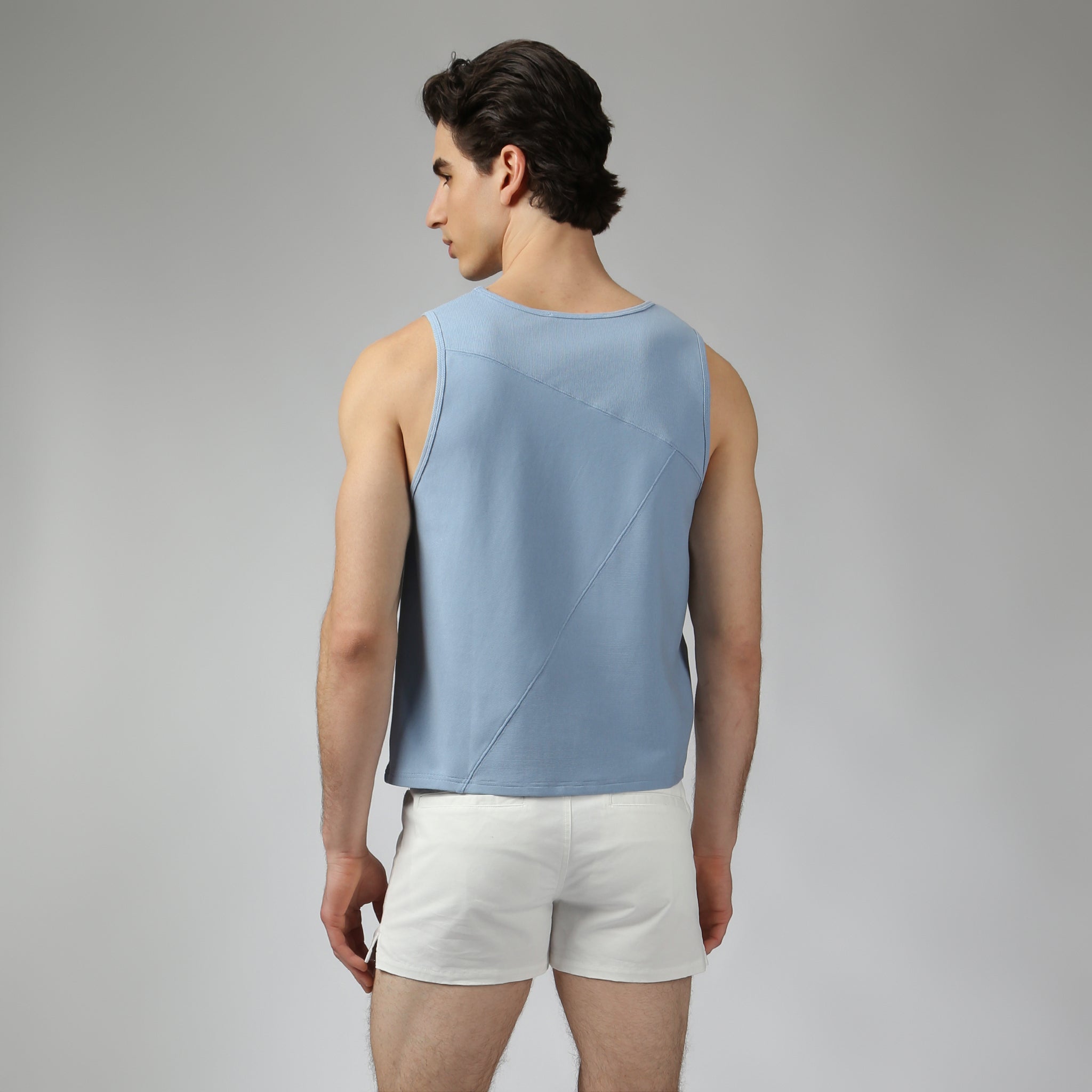 NEW- Sky Beach Walk Rib Muscle Tee - Parke & Ronen