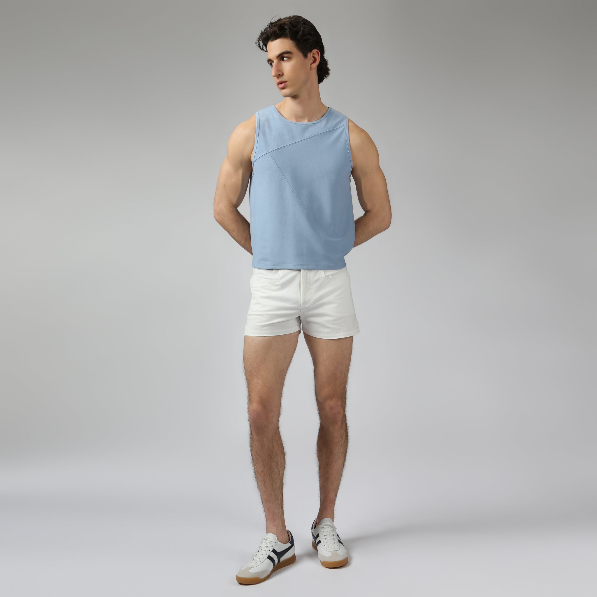 NEW- Sky Beach Walk Rib Muscle Tee - Parke & Ronen
