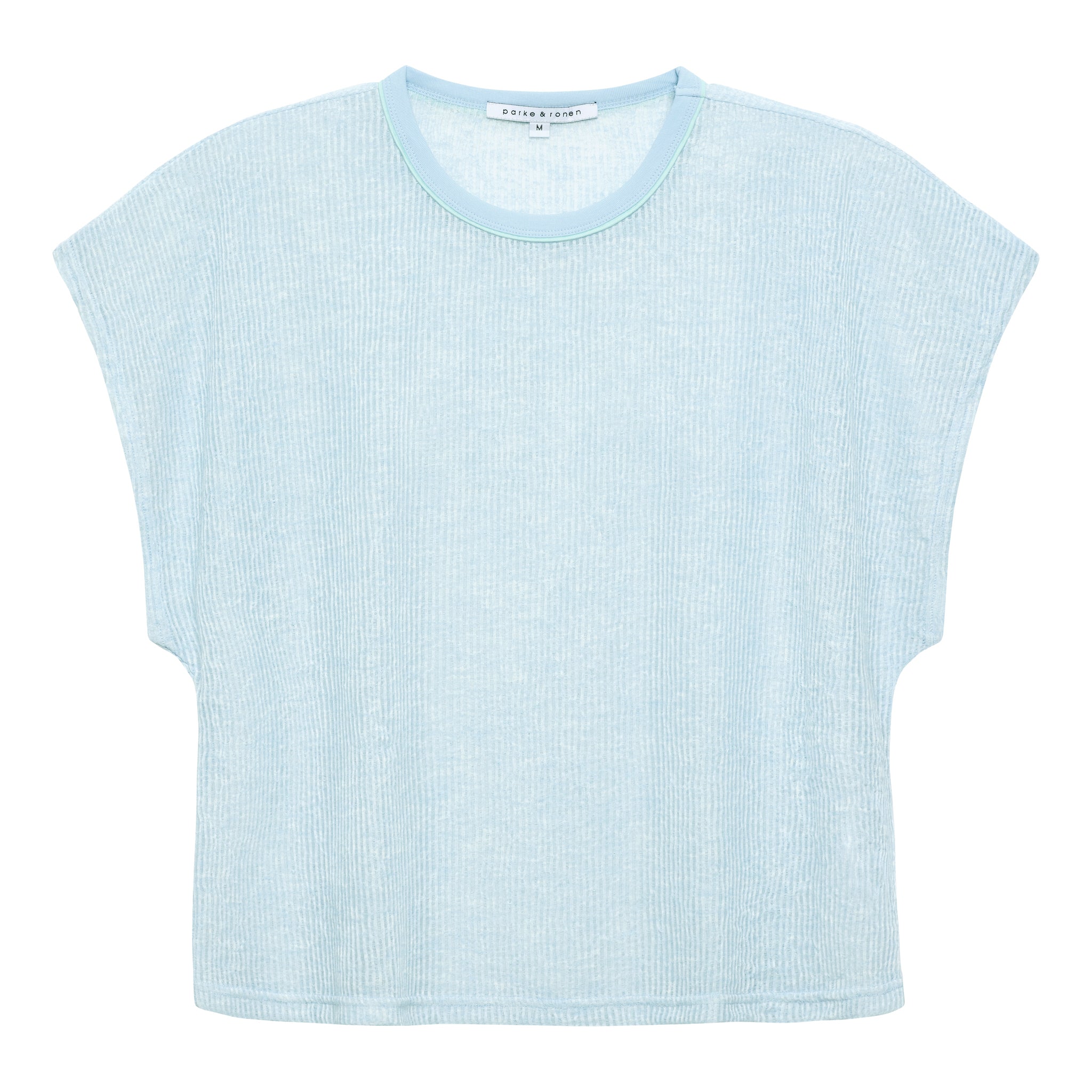 NEW-  Sky Blue Sereno Rib Tee