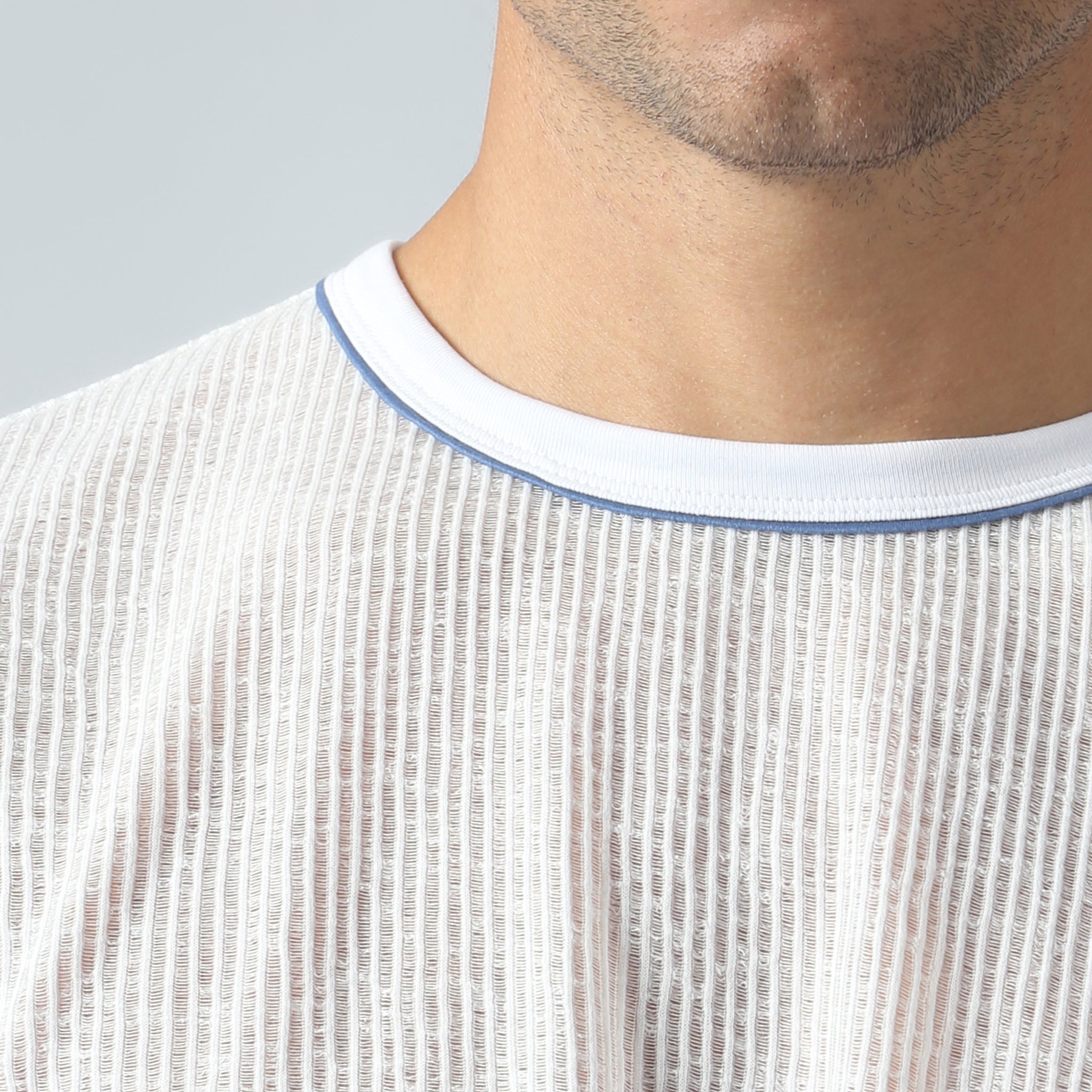 NEW-  White Sereno Rib Tee