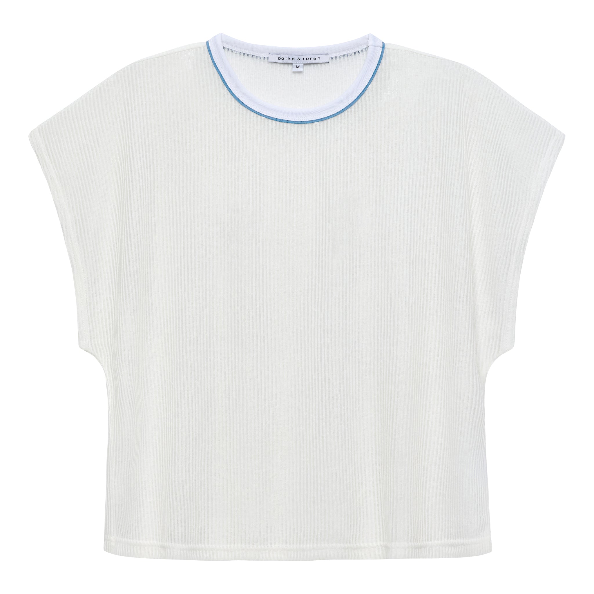 NEW-  White Sereno Rib Tee