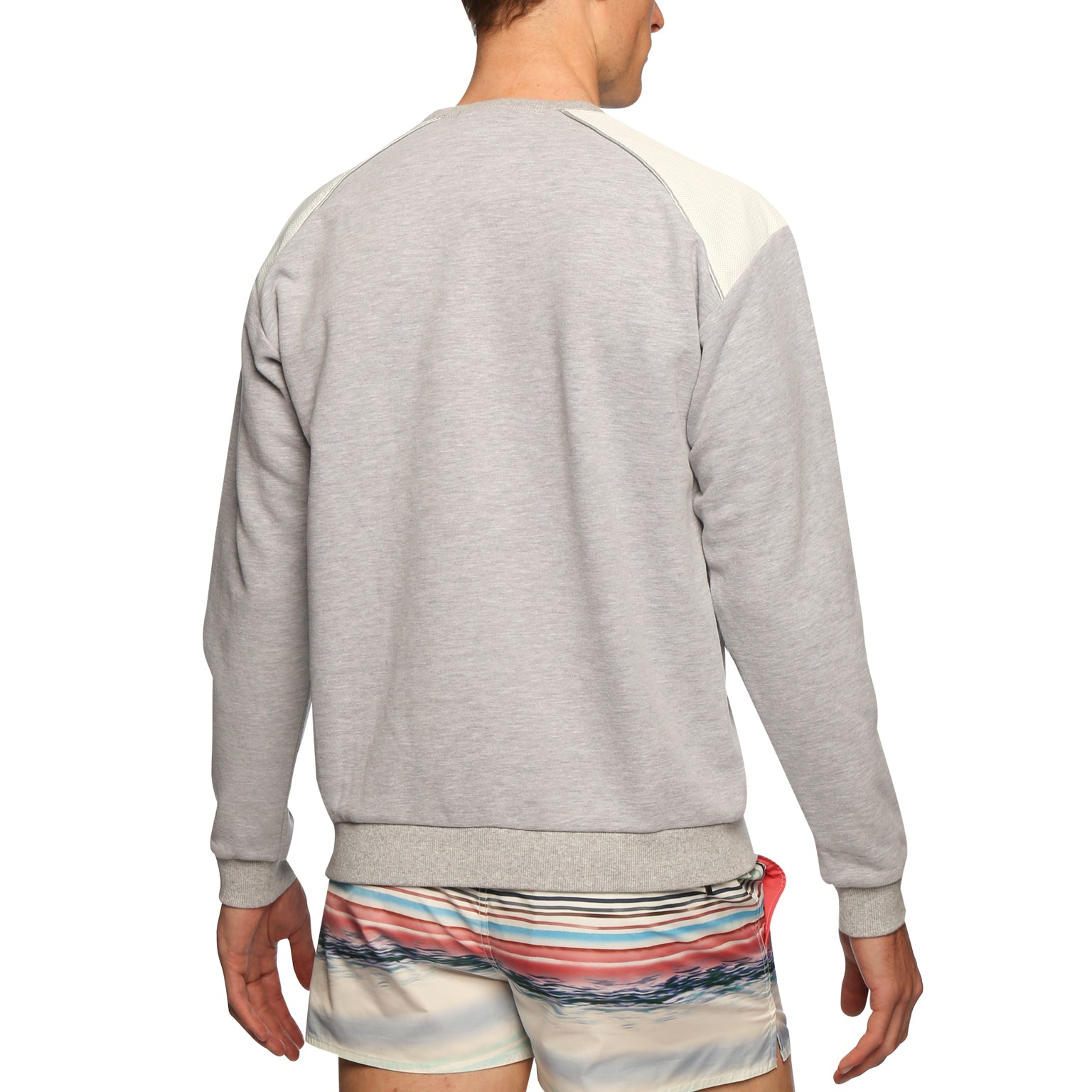 RESORT '24- Varsity Grey Tech Jersey Fleece Sweatshirt
